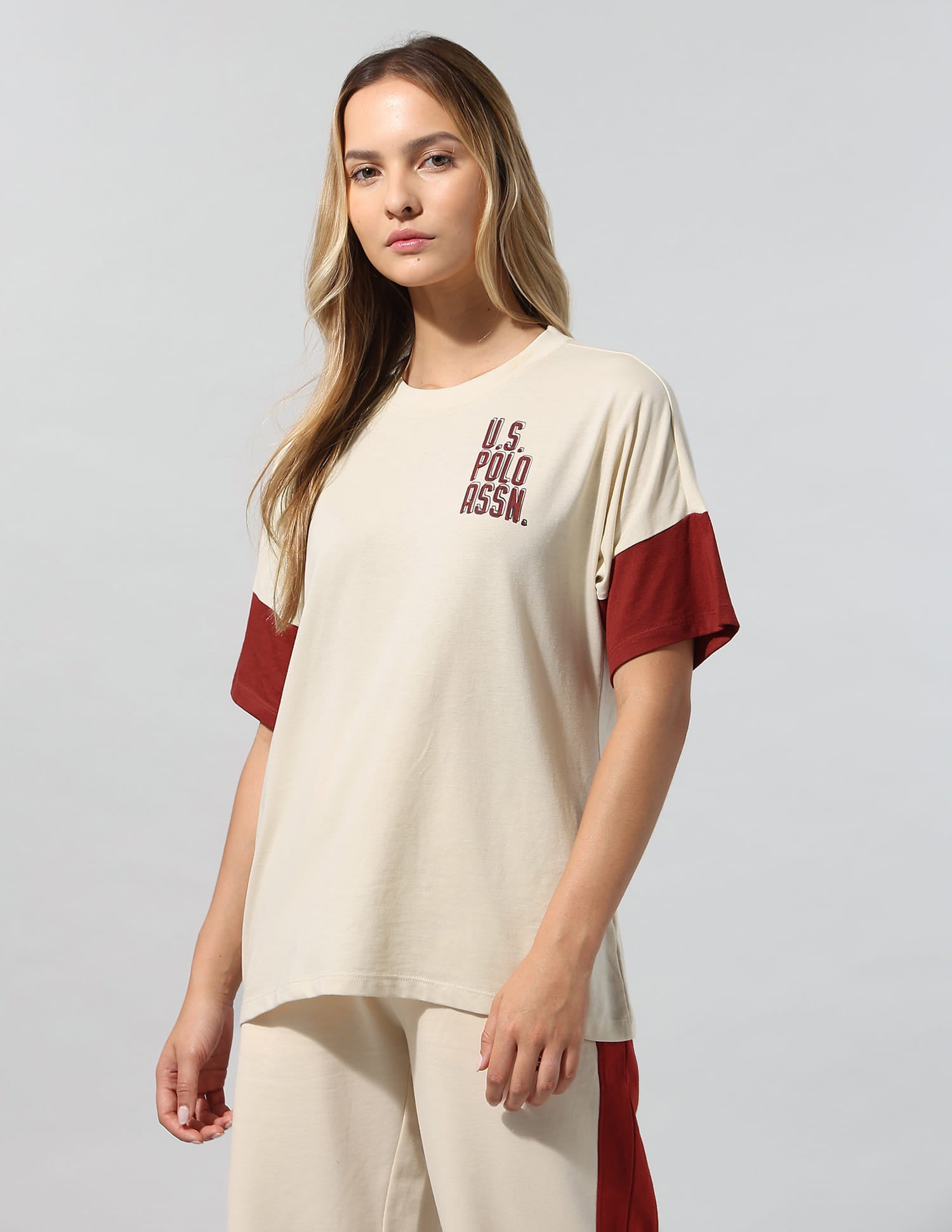 Brand Printed Relaxed T-Shirt White - U.S. Polo Assn. India | Large