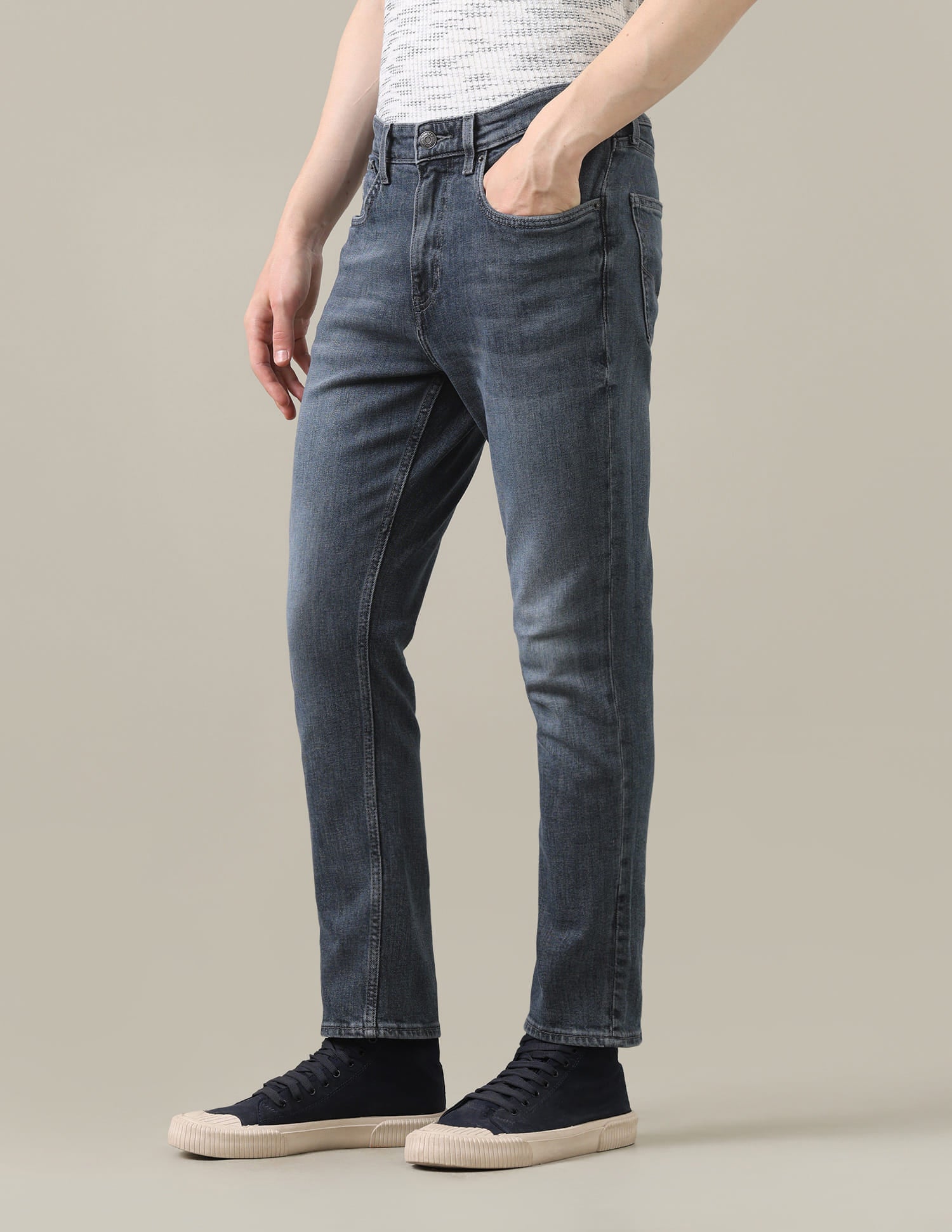 Cole Comfort Cropped Fit Blue Jeans Blue - U.S. Polo Assn. India | Large