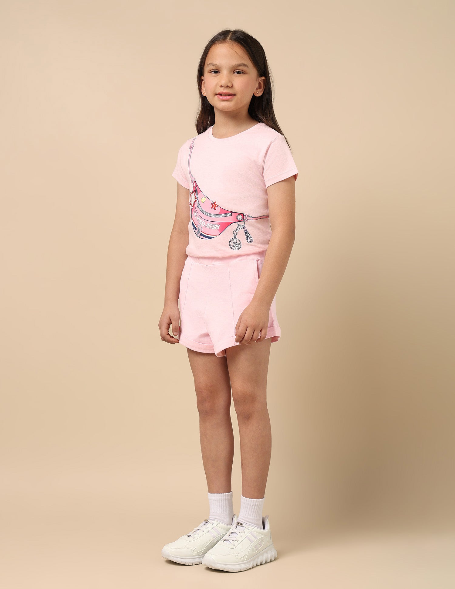 Solid Knit Coordinate Shorts Pink - U.S. POLO ASSN. | Large