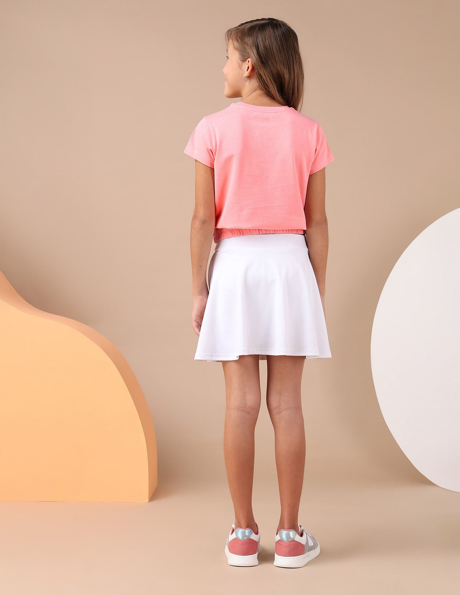 Girls Brand Printed Blousan T-Shirt Pink - U.S. POLO ASSN. | Large