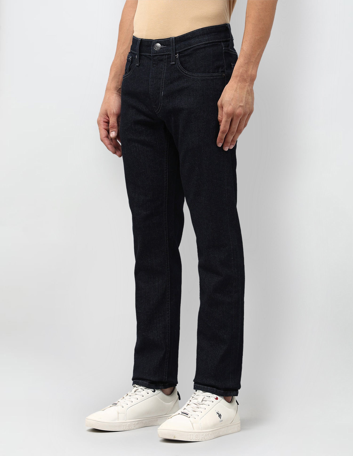 Regallo Skinny Fit Blue Jeans Dark Wash - U.S. POLO ASSN. | Large