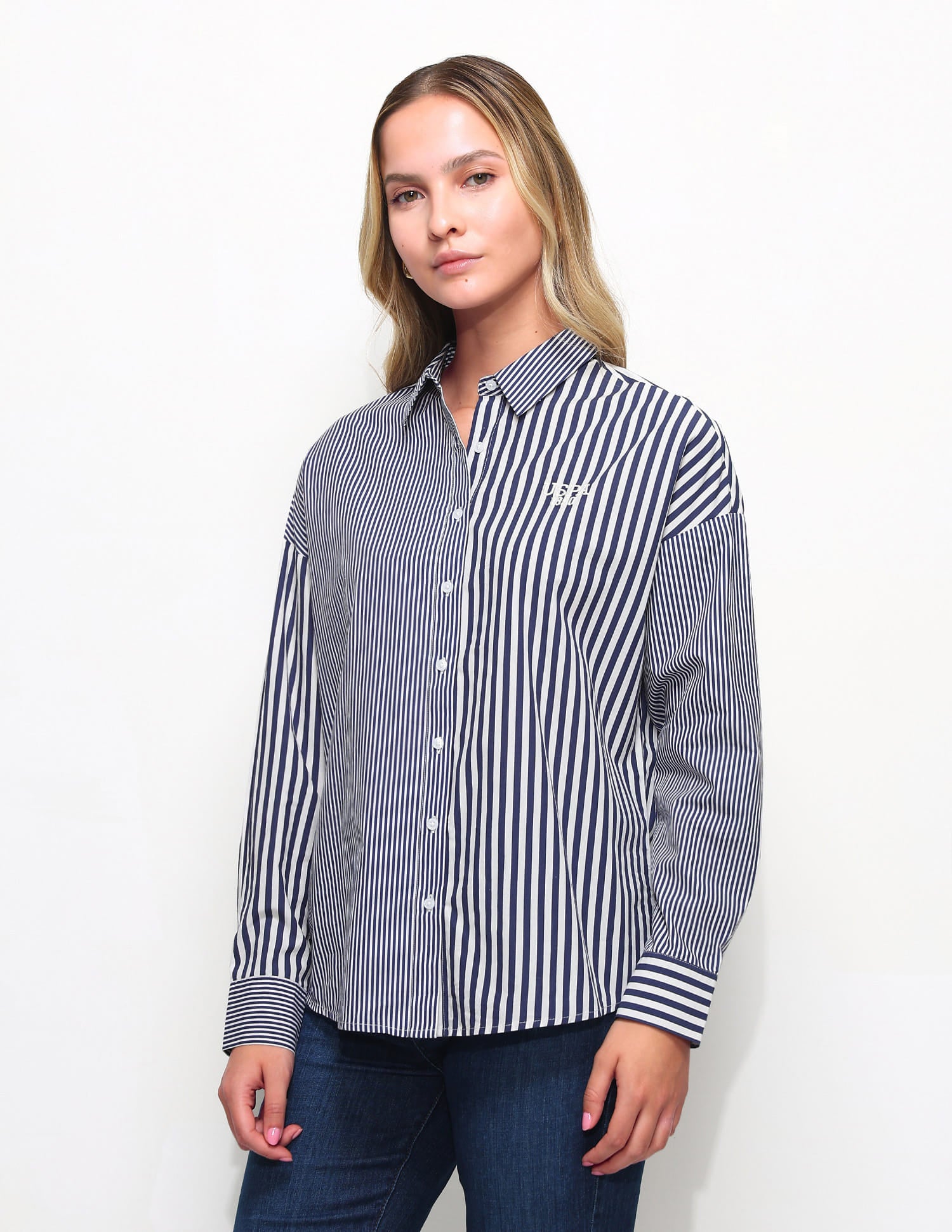 Relaxed Fit Striped Shirt Blue - U.S. Polo Assn. India | Large