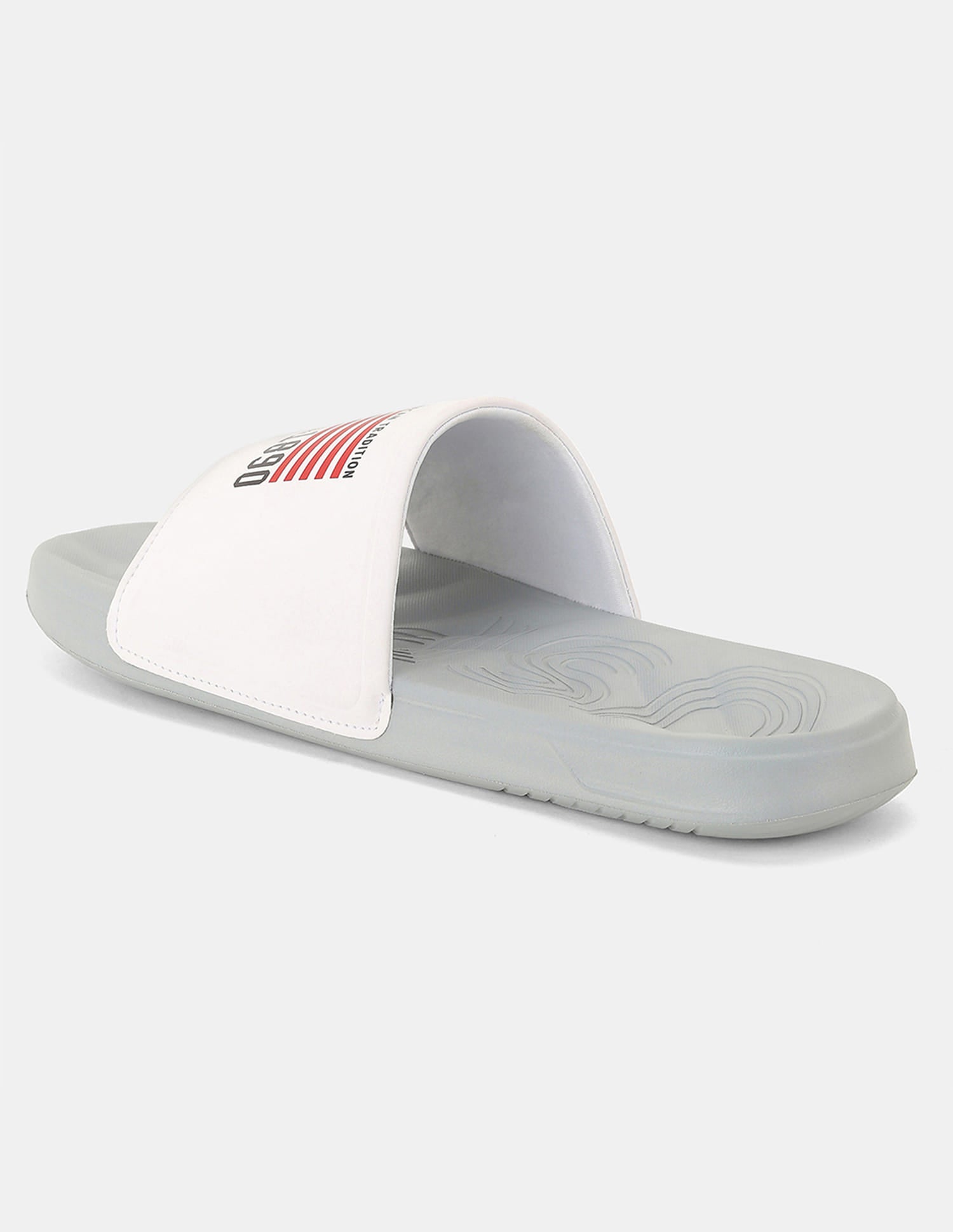 Men Eva Axer Slippers Light Grey - U.S. Polo Assn. India | Large