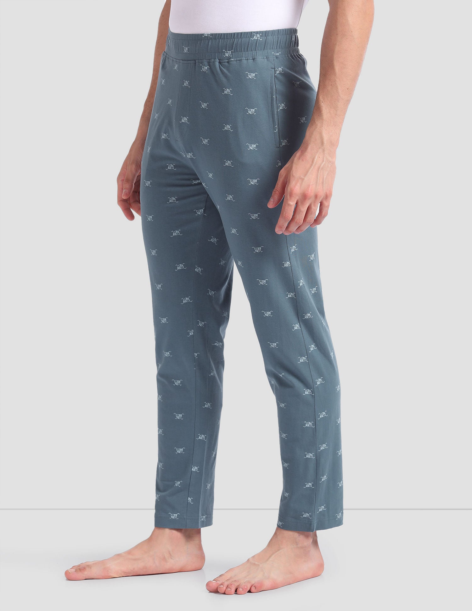 All Over Print OELP2 Lounge Track Pants - Pack Of 1 Light Blue - U.S. POLO ASSN. | Large
