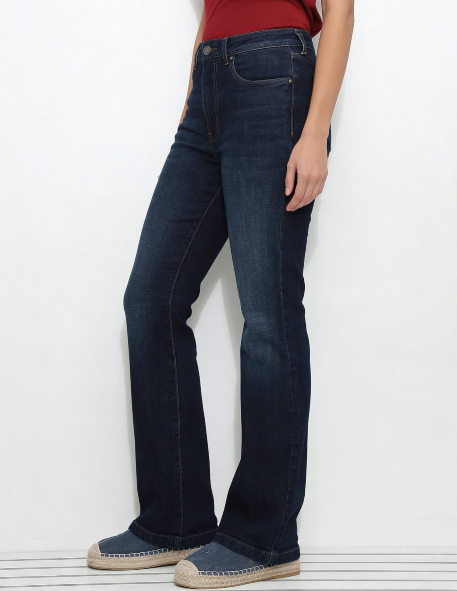 High Rise Bootcut Jeans Blue - U.S. Polo Assn. India | Large