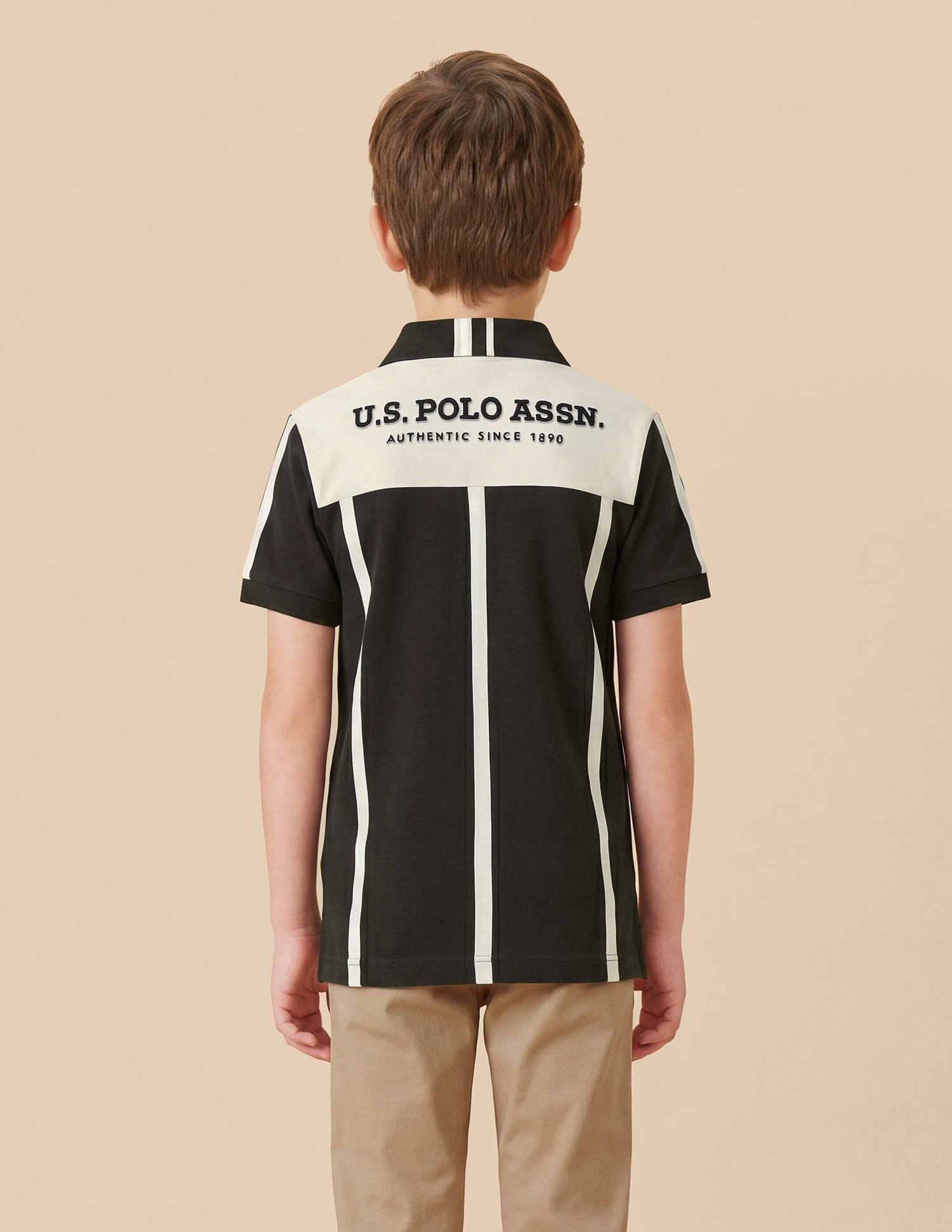 Brand Printed Regular Fit Polo Shirt Brown - U.S. Polo Assn. India | Large