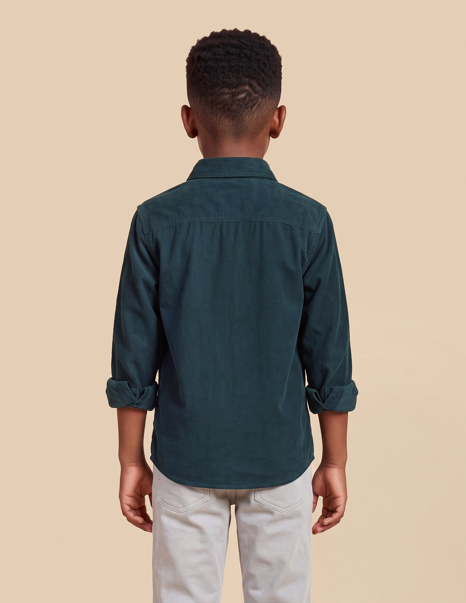 Corduroy Regular Fit Shirt Teal - U.S. Polo Assn. India | Large
