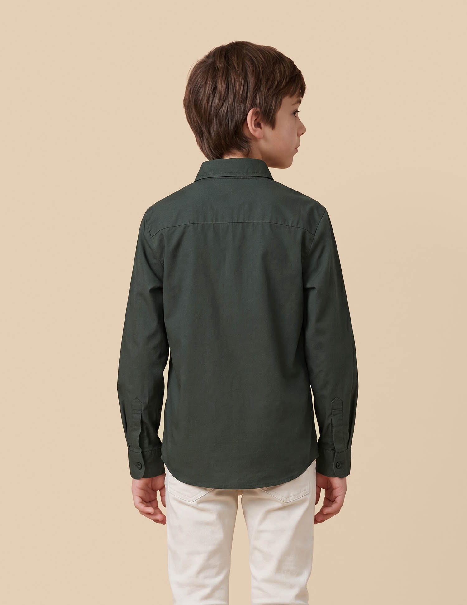 Brand Embroidered Regular Fit Shirt Olive - U.S. Polo Assn. India | Large