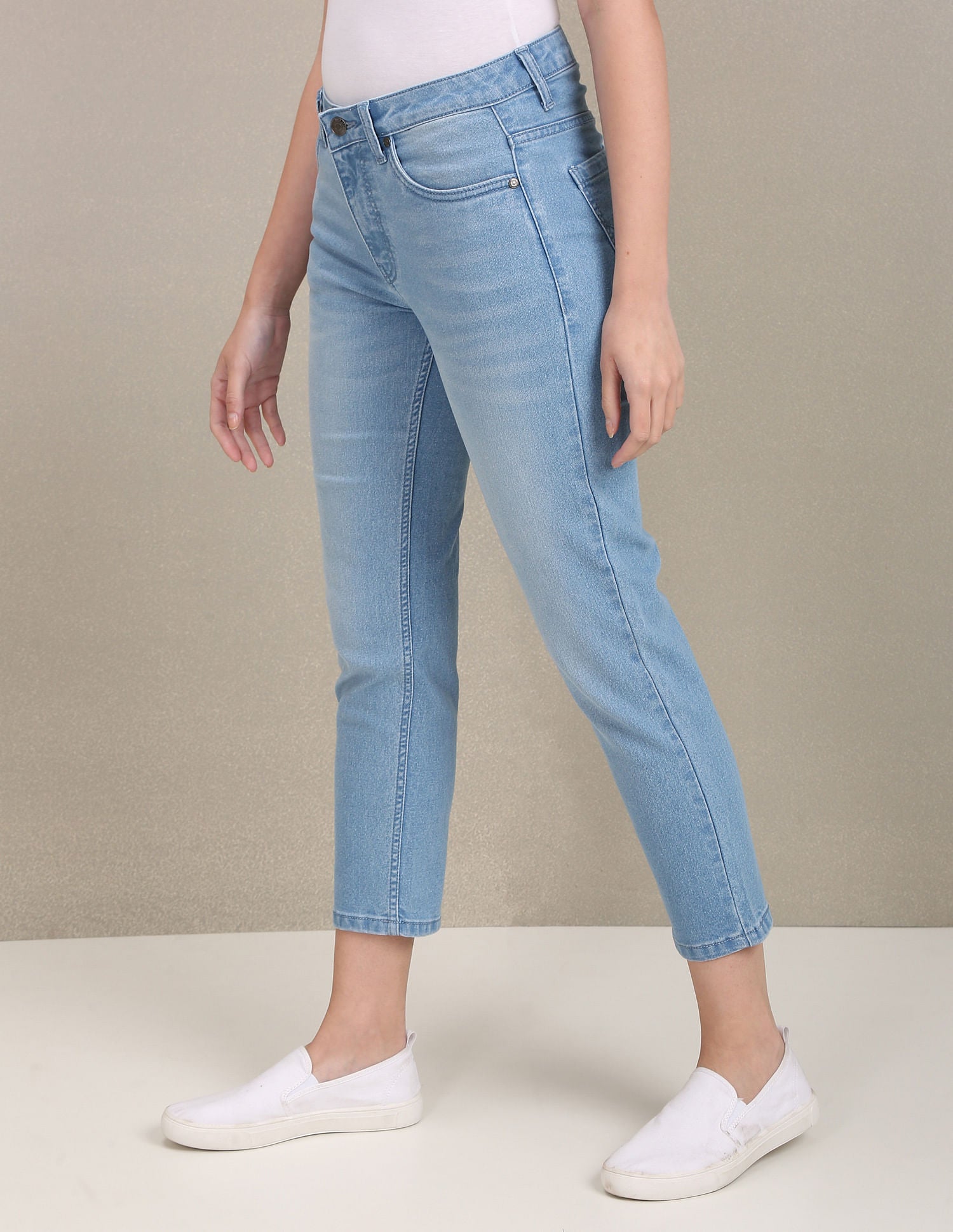 Mid Rise Slim Straight Fit Jeans Light Blue - U.S. POLO ASSN. | Large