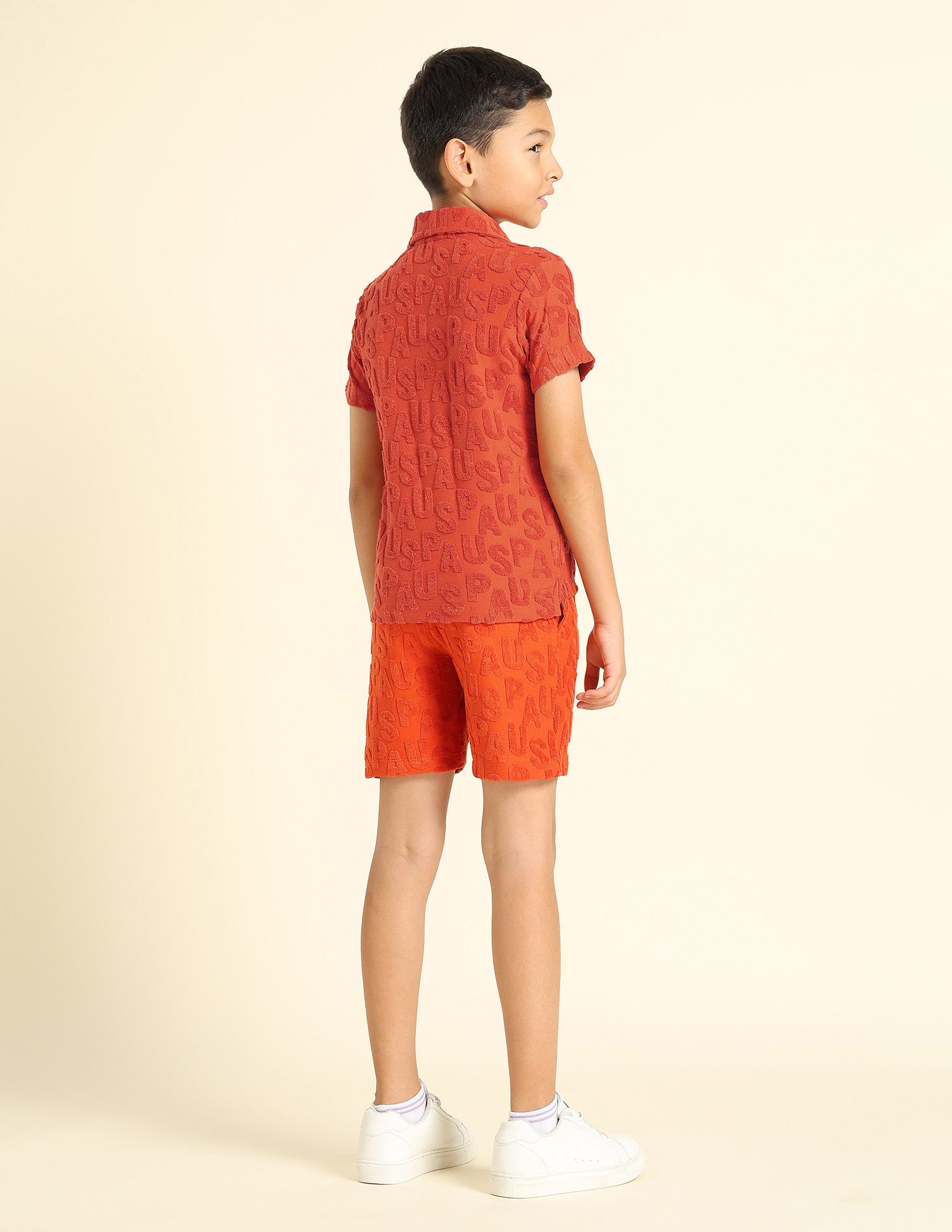 Boys Brand Appliqued Regular Fit Polo Shirt Orange - U.S. POLO ASSN. | Large