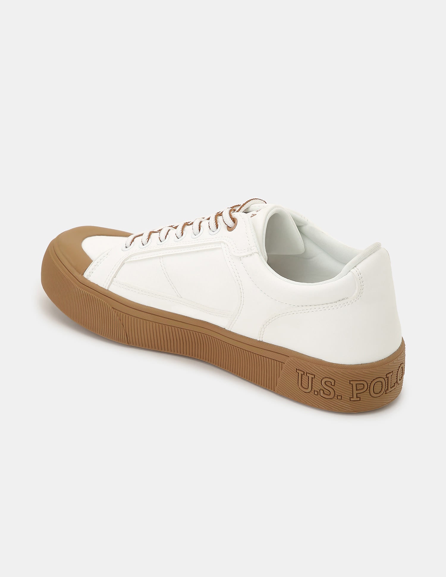 Men Ruben 2.0 Colour Blocked Sneakers Off White - U.S. Polo Assn. India | Large