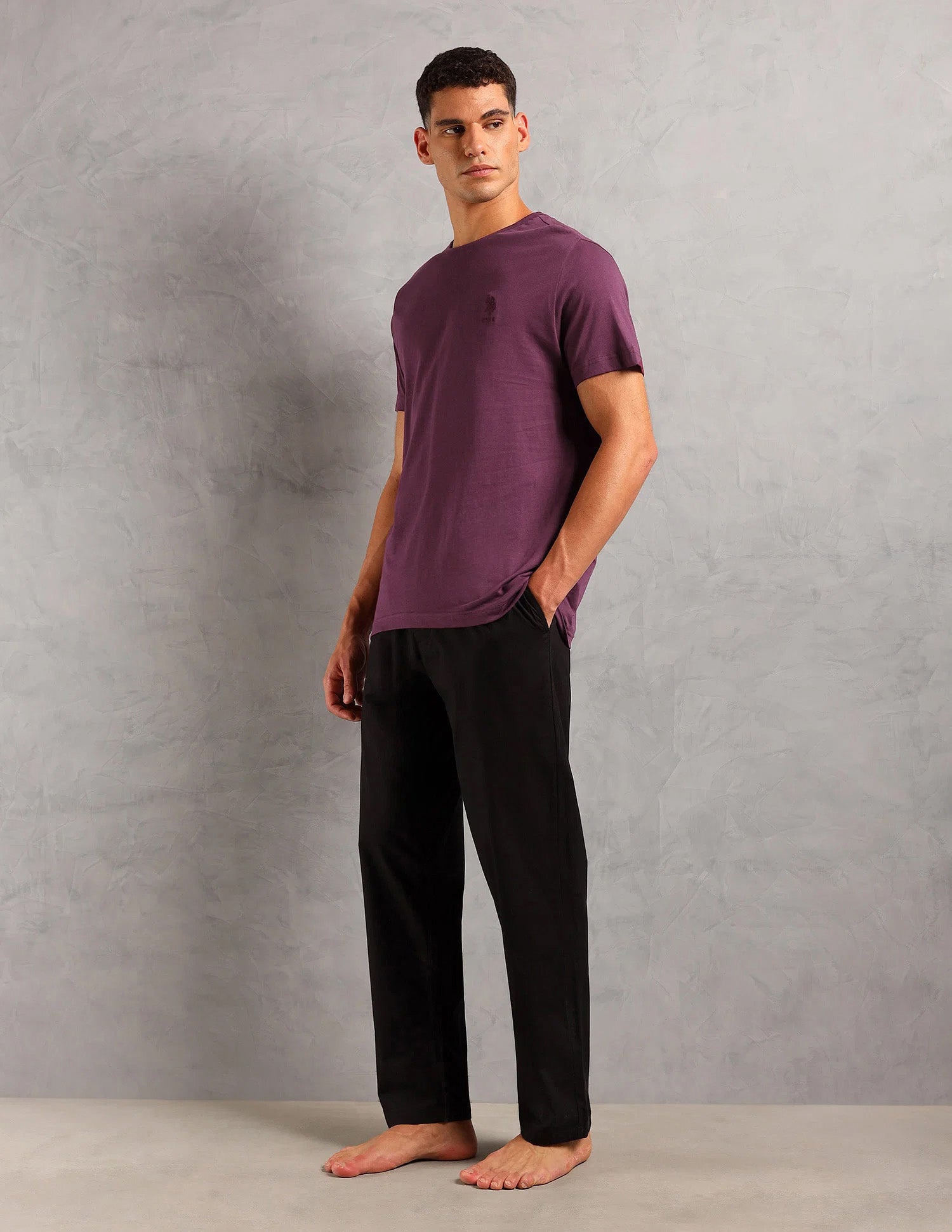 Solid Pure Cotton Sleep Set Navy - U.S. POLO ASSN. | Large