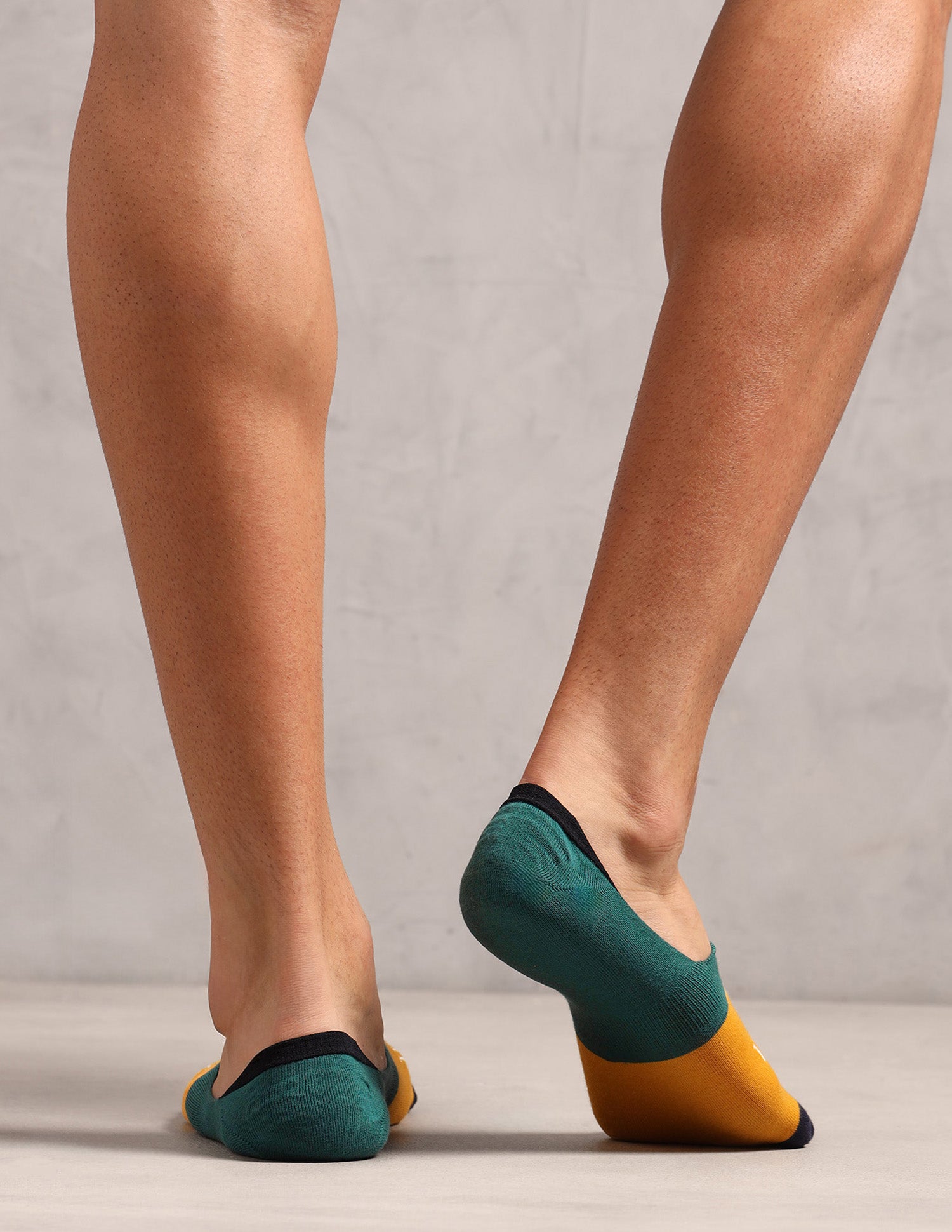 Contrast Patterned Knit ES014 Socks - Pack Of 3 Almond Milk, Jasper, Navy - U.S. POLO ASSN. | Large