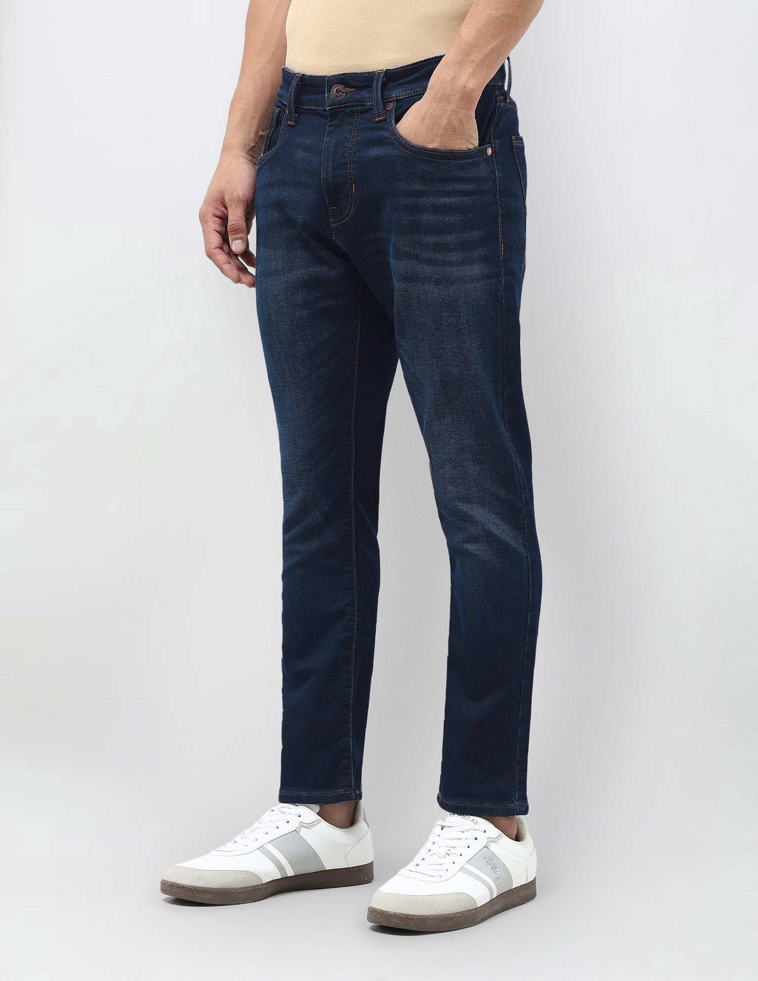 Henry Tapered Fit Blue Jeans Dark Blue - U.S. POLO ASSN. | Large