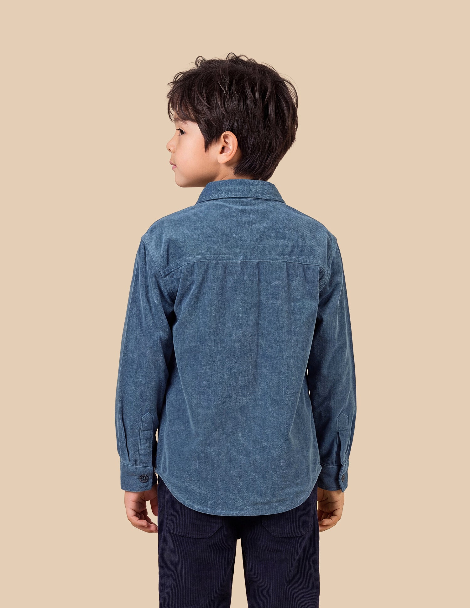 Boxy Fit Corduroy Shirt Indigo - U.S. Polo Assn. India | Large