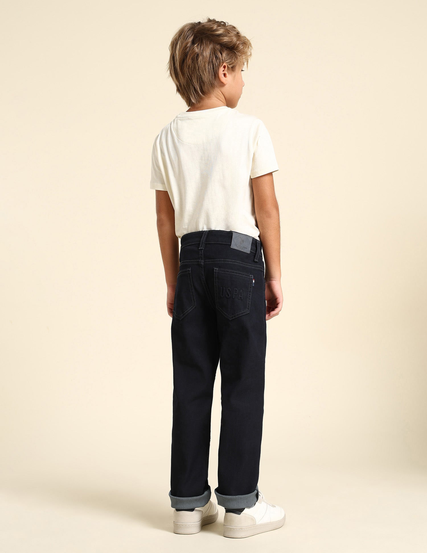 Boys Relaxed Fit Black Jeans Dark Wash - U.S. POLO ASSN. | Large