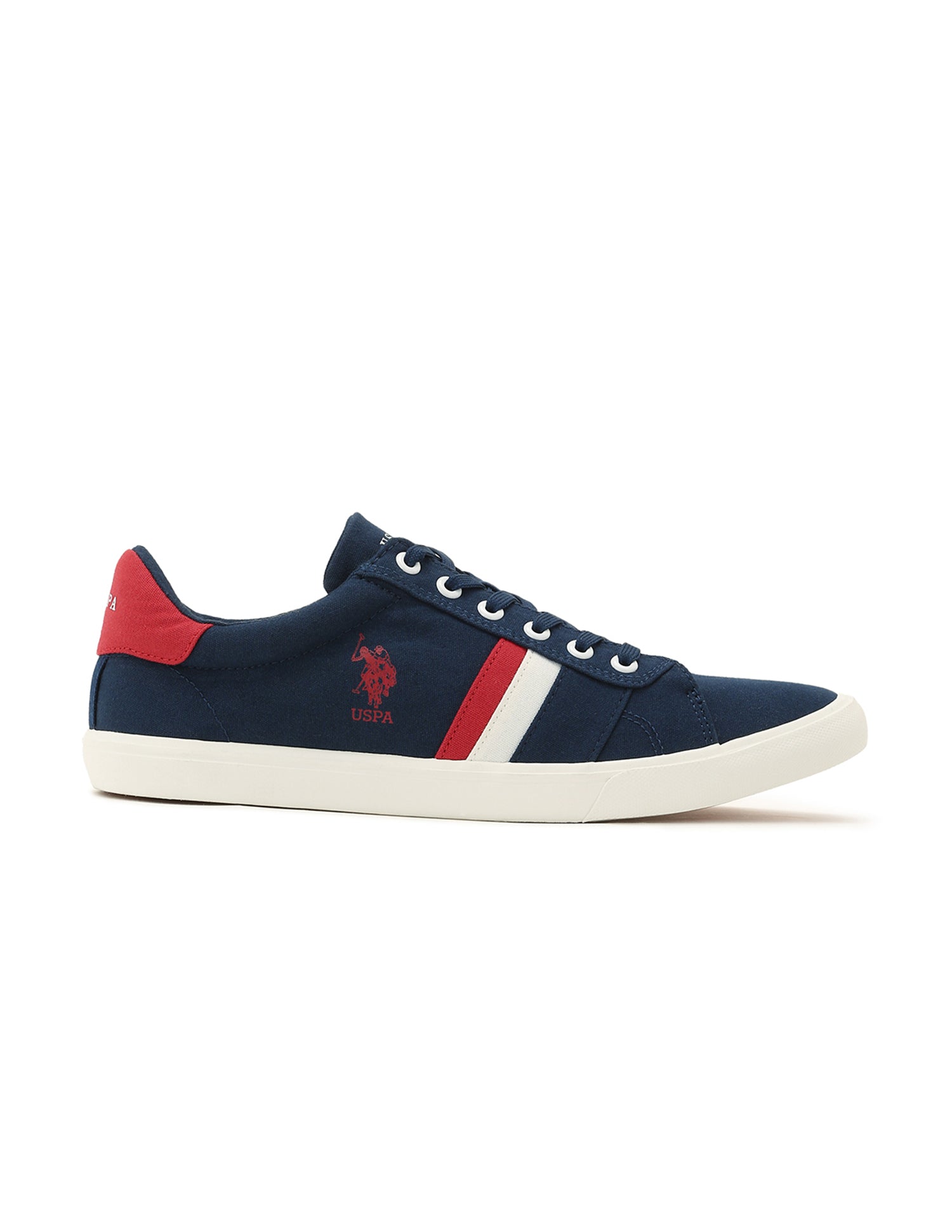 Striped Round Toe Abor 3.0 Sneakers Navy - U.S. Polo Assn. India | Large