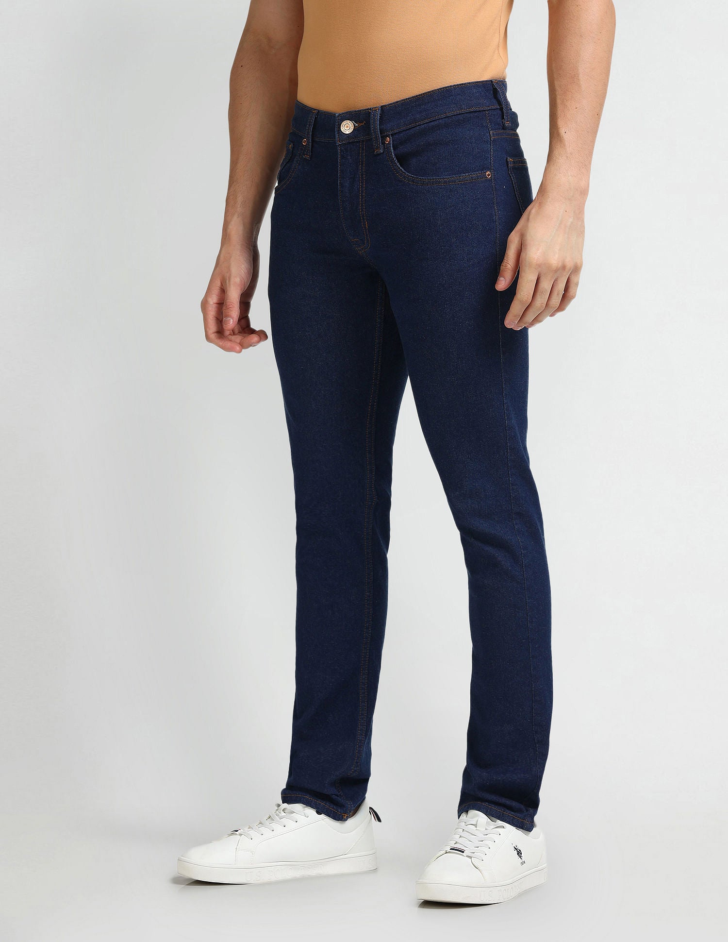 Regallo Skinny Fit Blue Jeans Blue - U.S. Polo Assn. India | Large