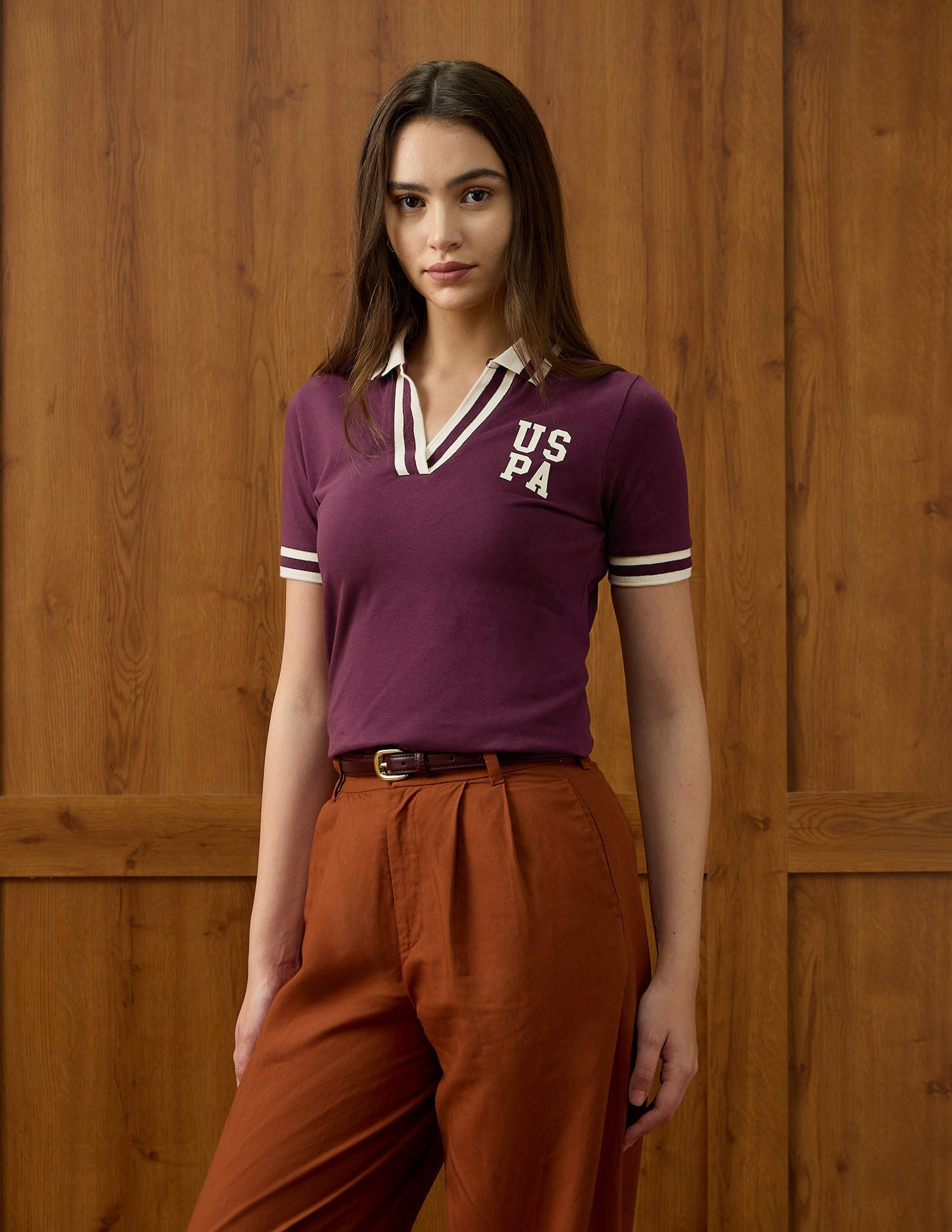 Regular Fit Solid Polo Shirt Fig - U.S. Polo Assn. India | Large