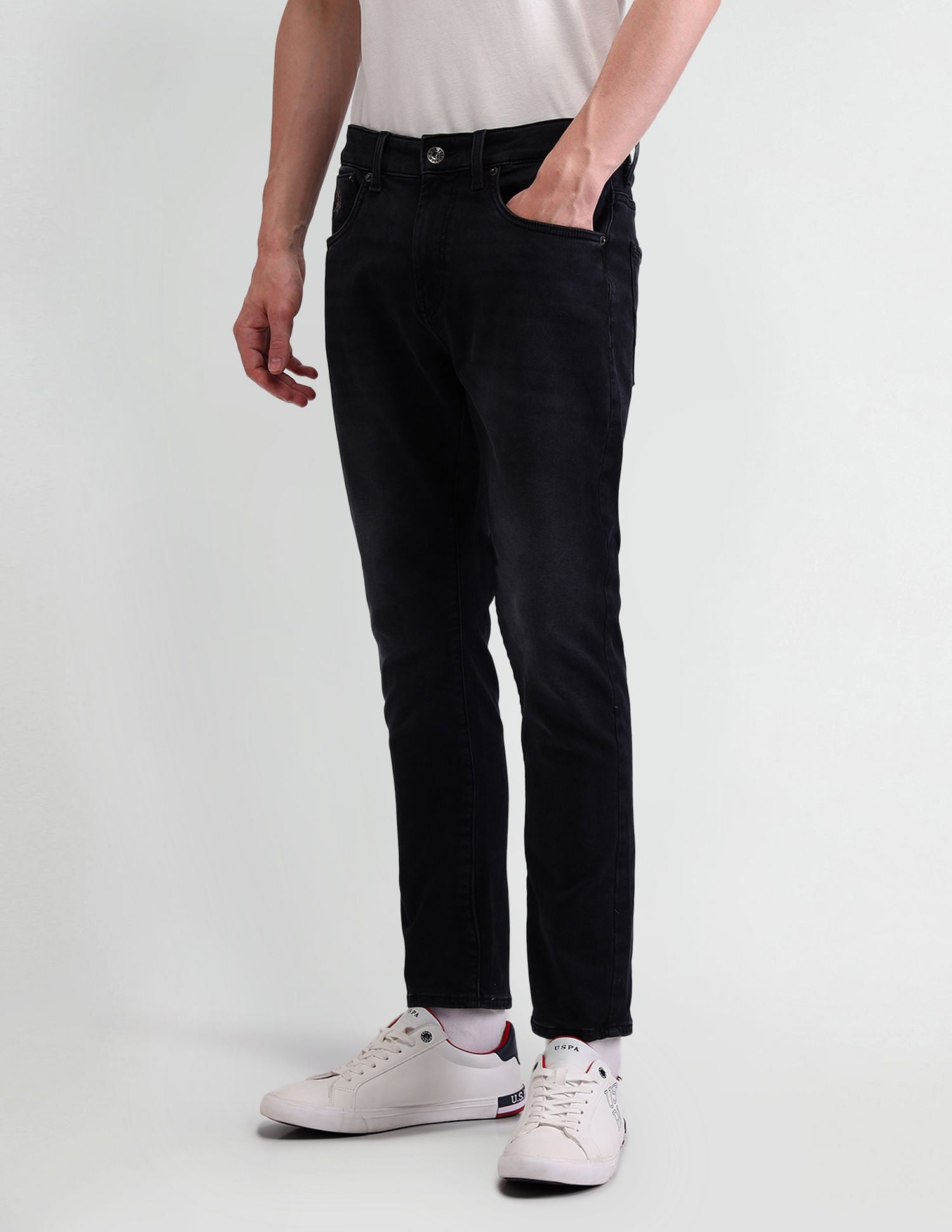 Henry Tapered Blue Jeans Blue - U.S. POLO ASSN. | Large