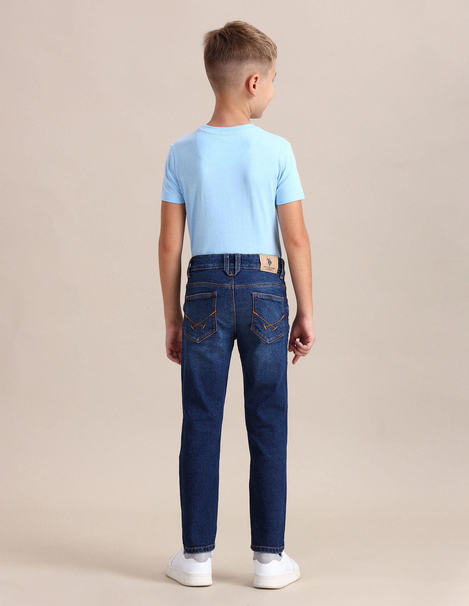 Slim Fit Stone Washed Jeans Dark Blue - U.S. POLO ASSN. | Large