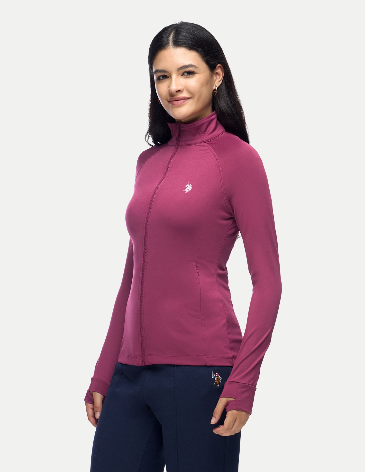 Snug Fit Performance Sports Jacket Wine - U.S. Polo Assn. India | Large