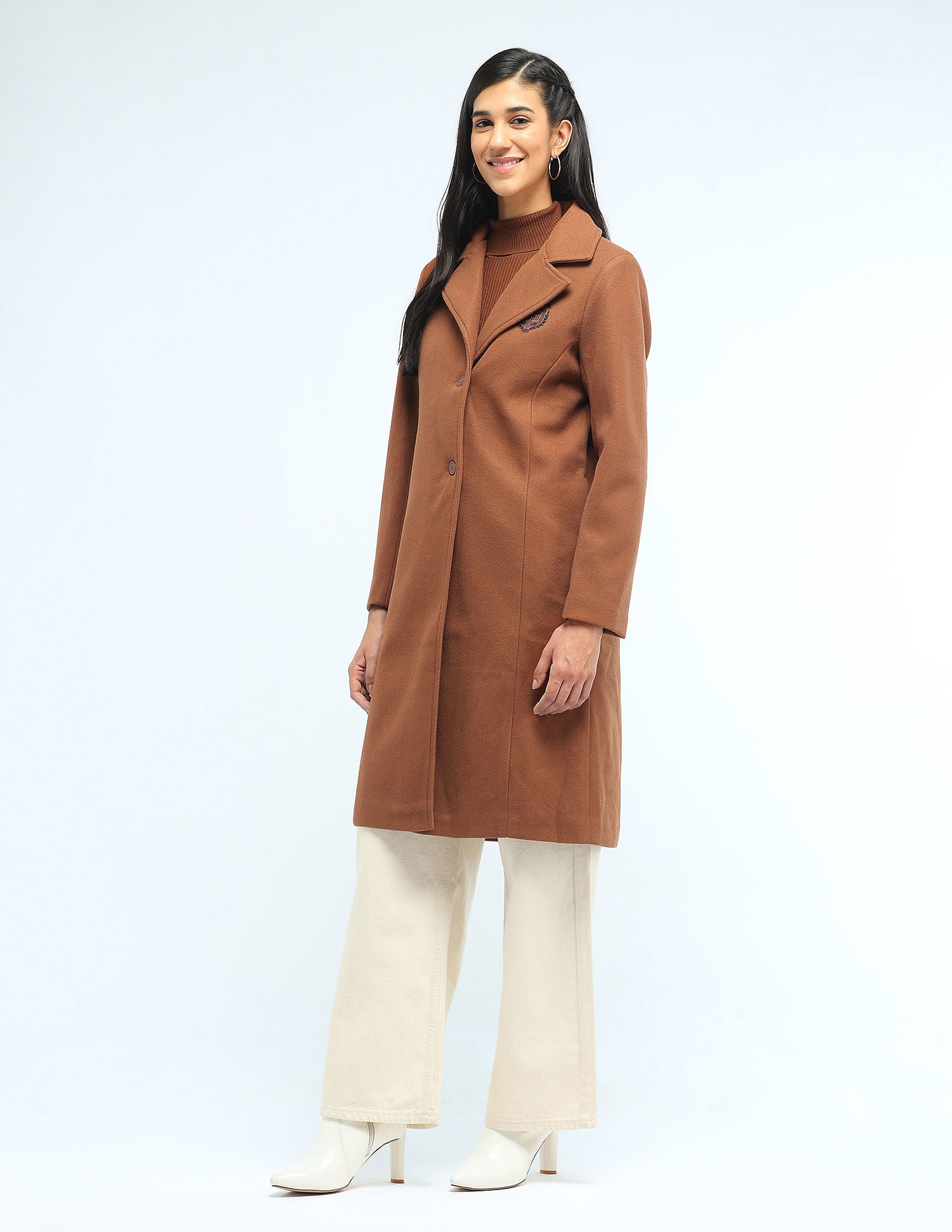 Longline Solid Felt Jacket Tan - U.S. POLO ASSN. | Large