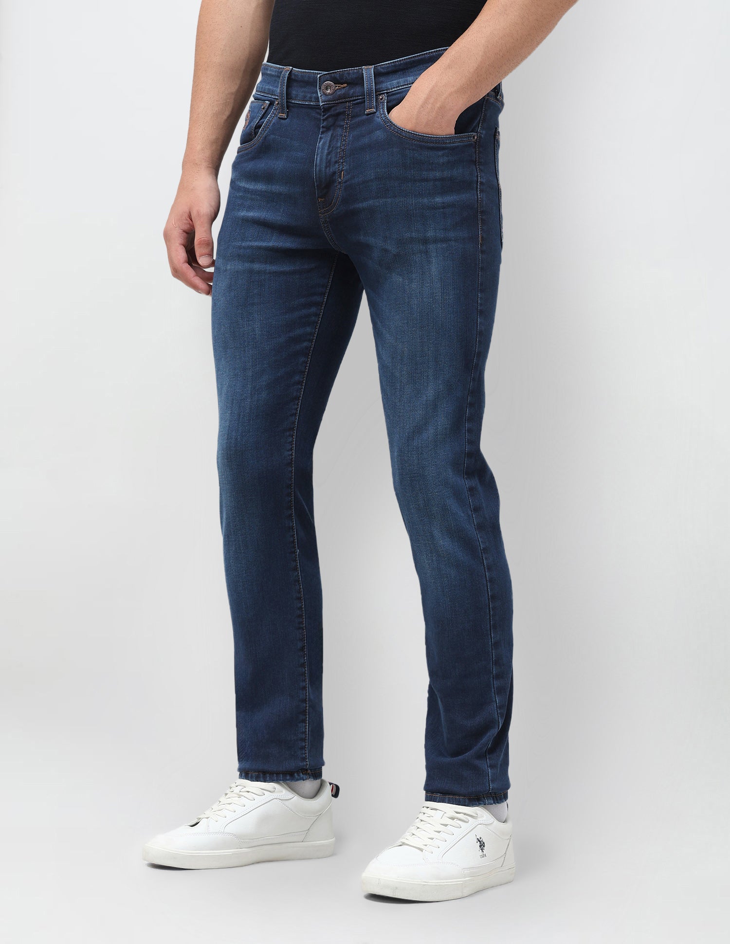 Regallo Skinny Fit Blue Jeans Blue - U.S. Polo Assn. India | Large