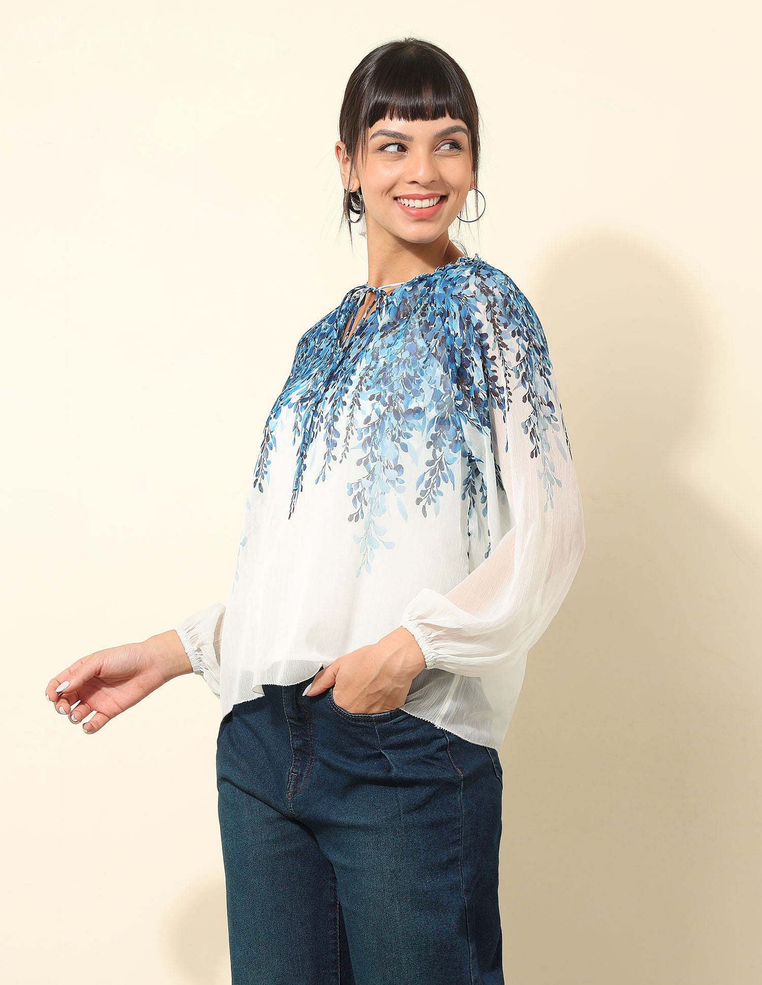 Floral Printed Top Multi - U.S. POLO ASSN. | Large