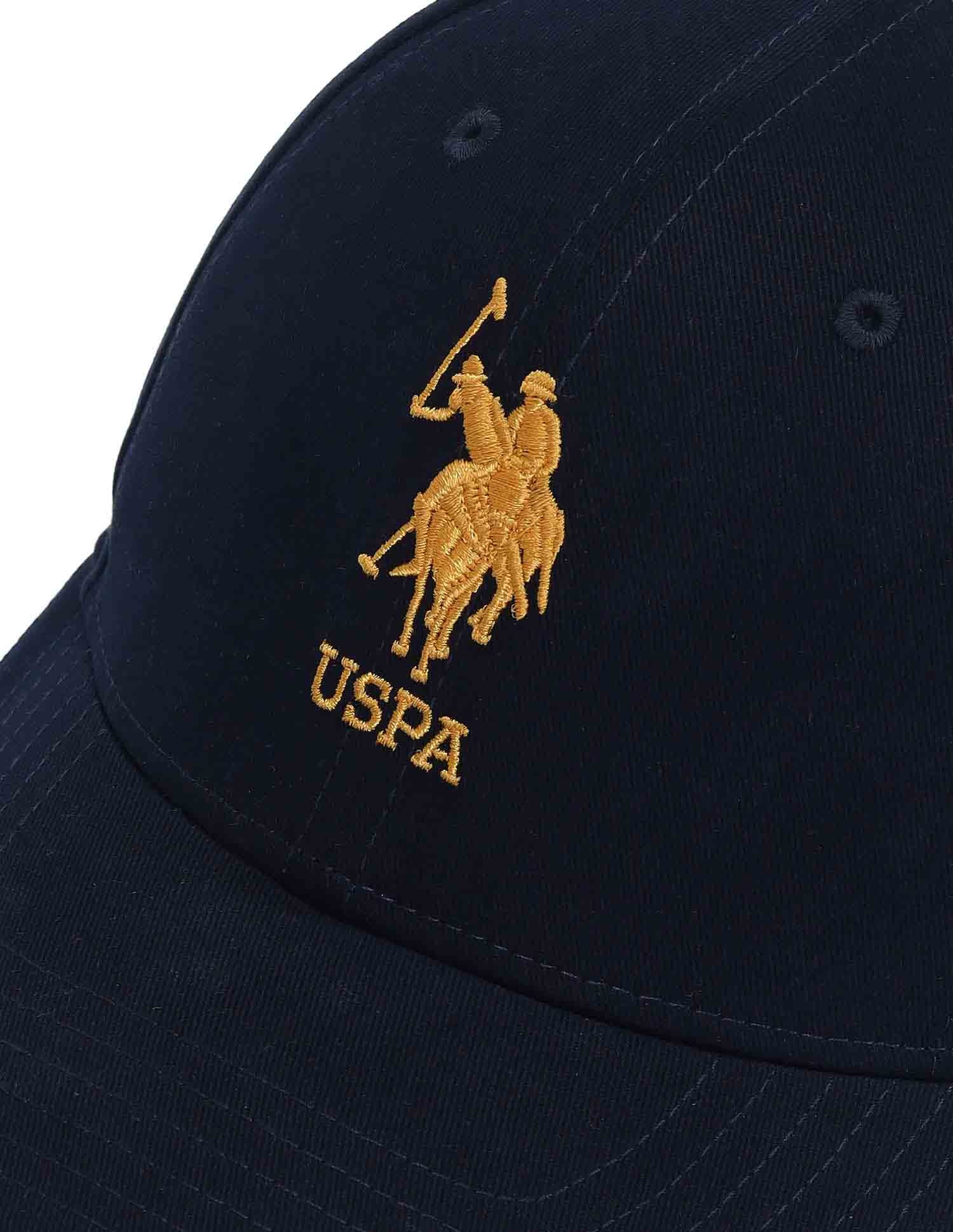 Brand Embroidered Cotton Cap Navy - U.S. Polo Assn. India | Large