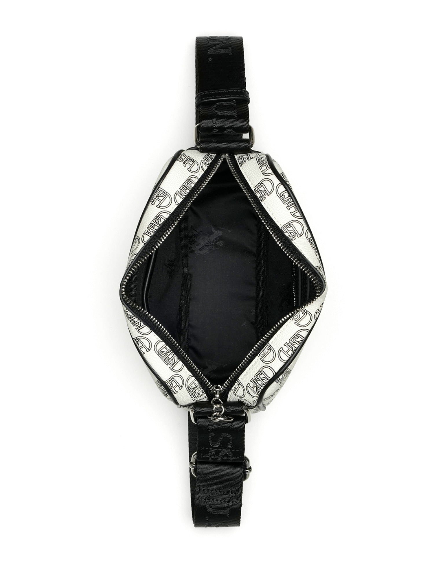 Garet Brand Cross Body Bag Off White - U.S. Polo Assn. India | Large