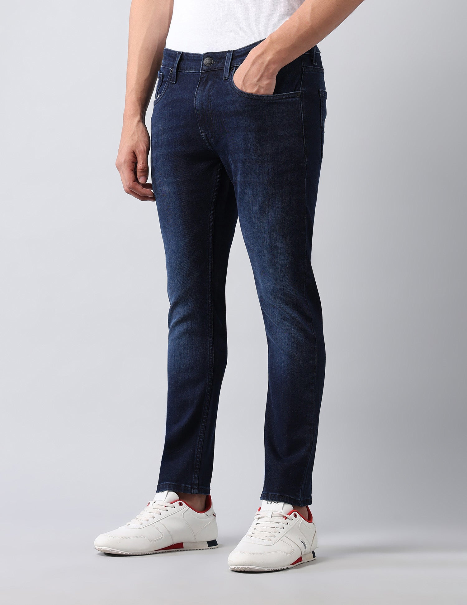 Henry Tapered Fit Blue Jeans Dark Blue - U.S. POLO ASSN. | Large