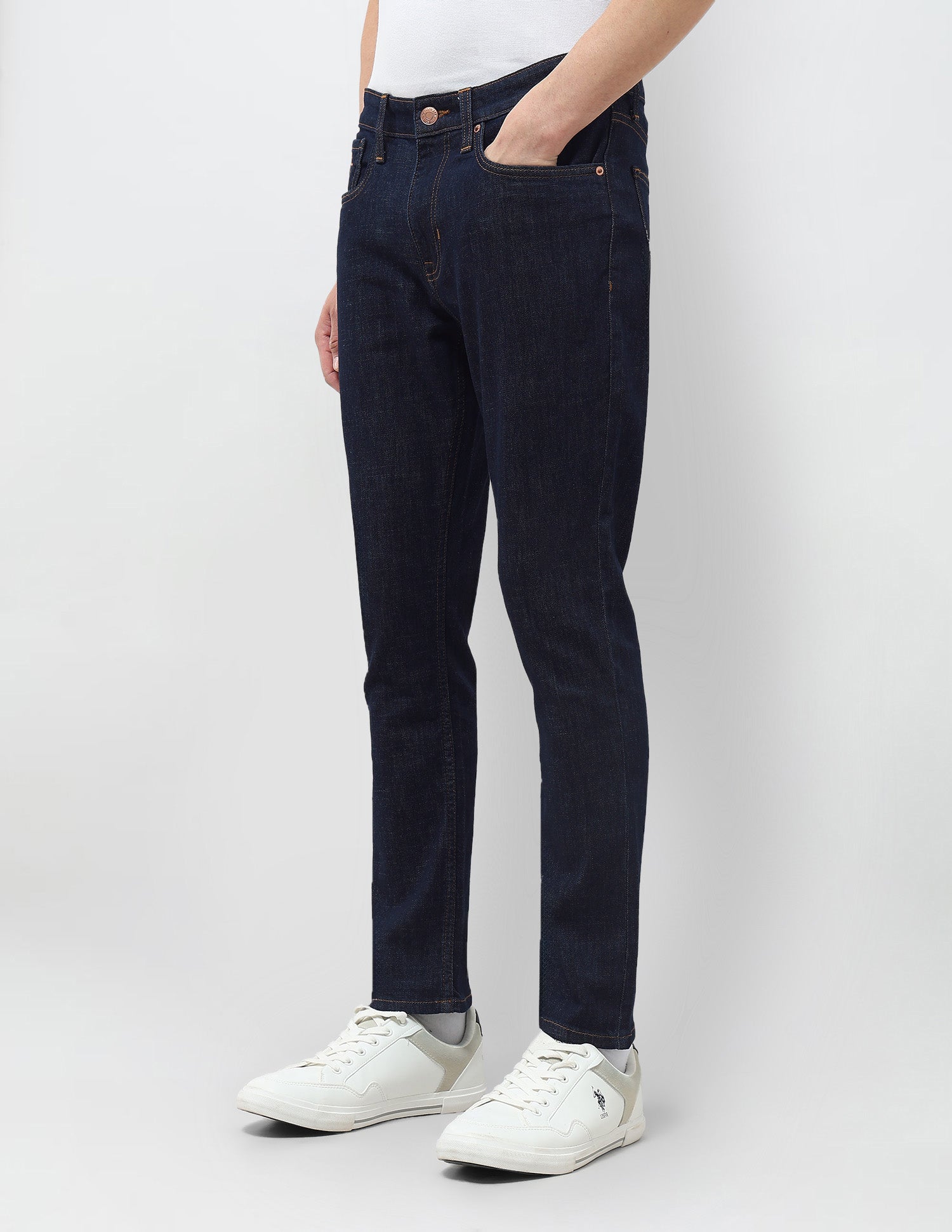 Henry Tapered Fit Mid Rise Jeans Dark Blue - U.S. POLO ASSN. | Large