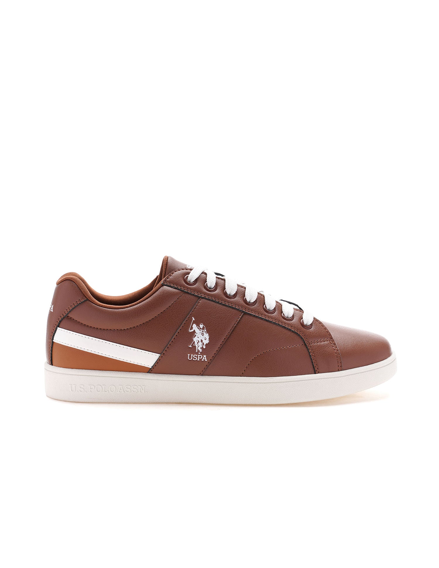 Men Solid Salvin 2.0 Sneakers Brown - U.S. POLO ASSN. | Large