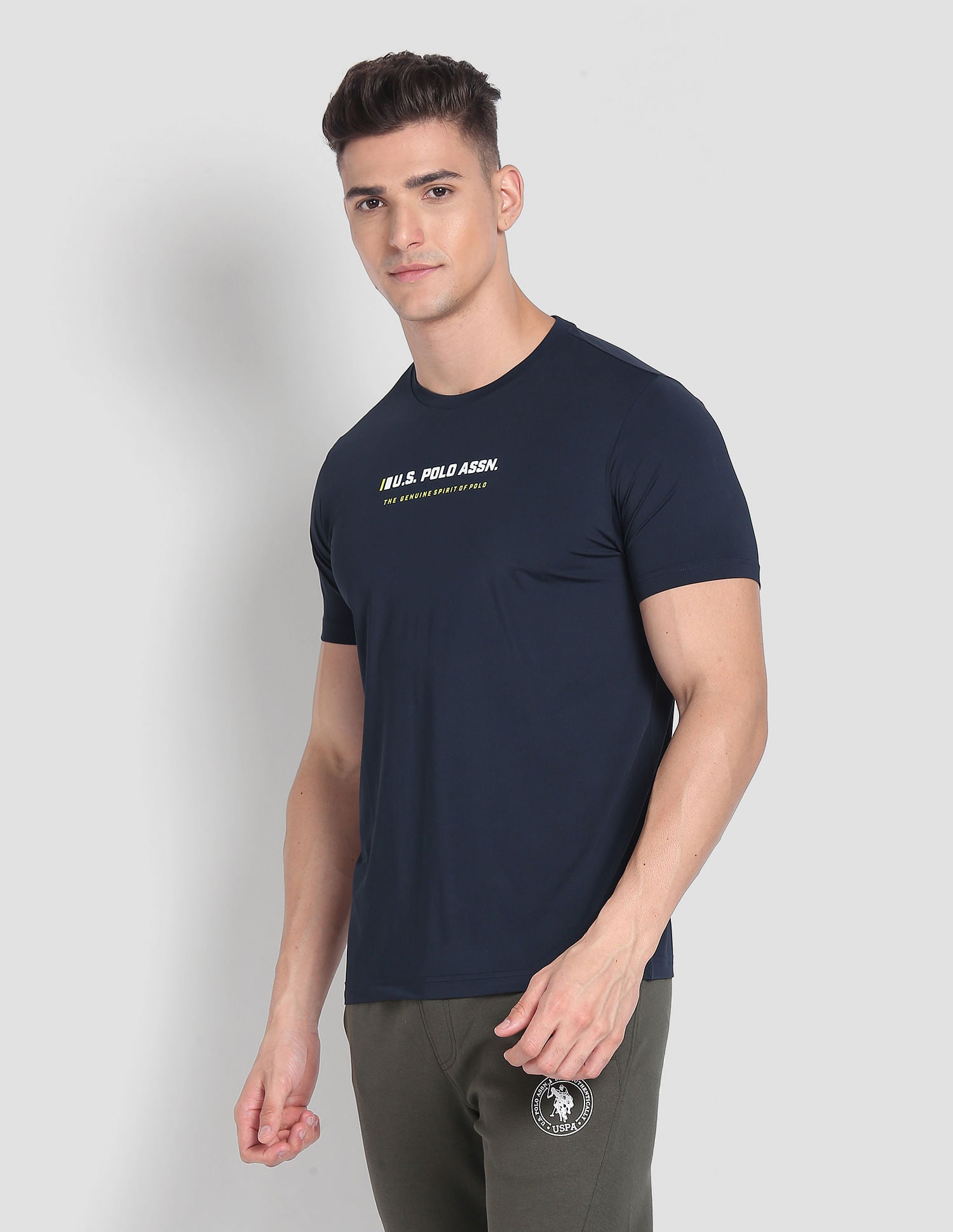 Solid AE001 Lounge T-Shirt - Pack Of 1 Navy - U.S. POLO ASSN. | Large