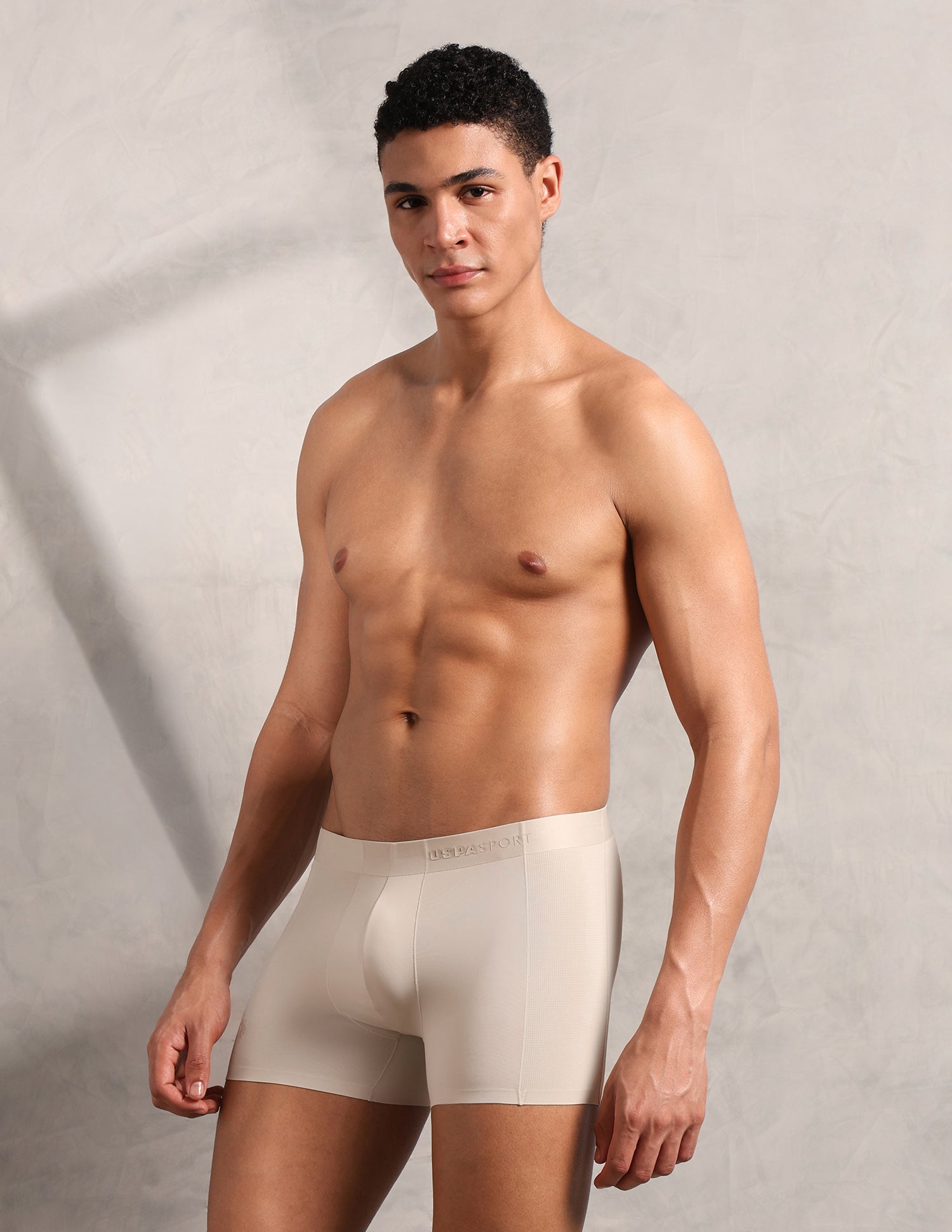 Mesh Panel Seamless RT004 Trunk Light Apricot - U.S. Polo Assn. India | Large