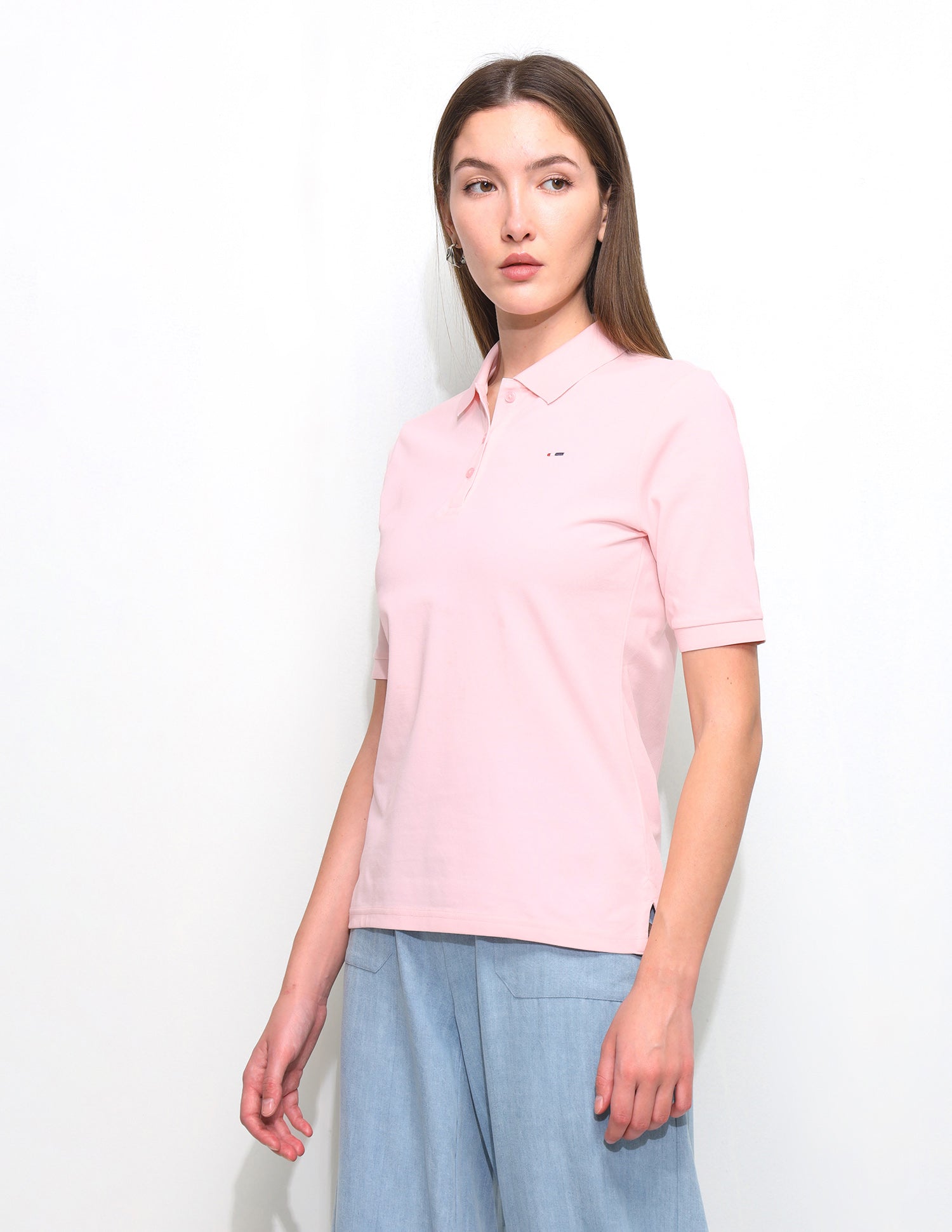 Solid Regular Fit Polo Shirt Pink - U.S. Polo Assn. India | Large