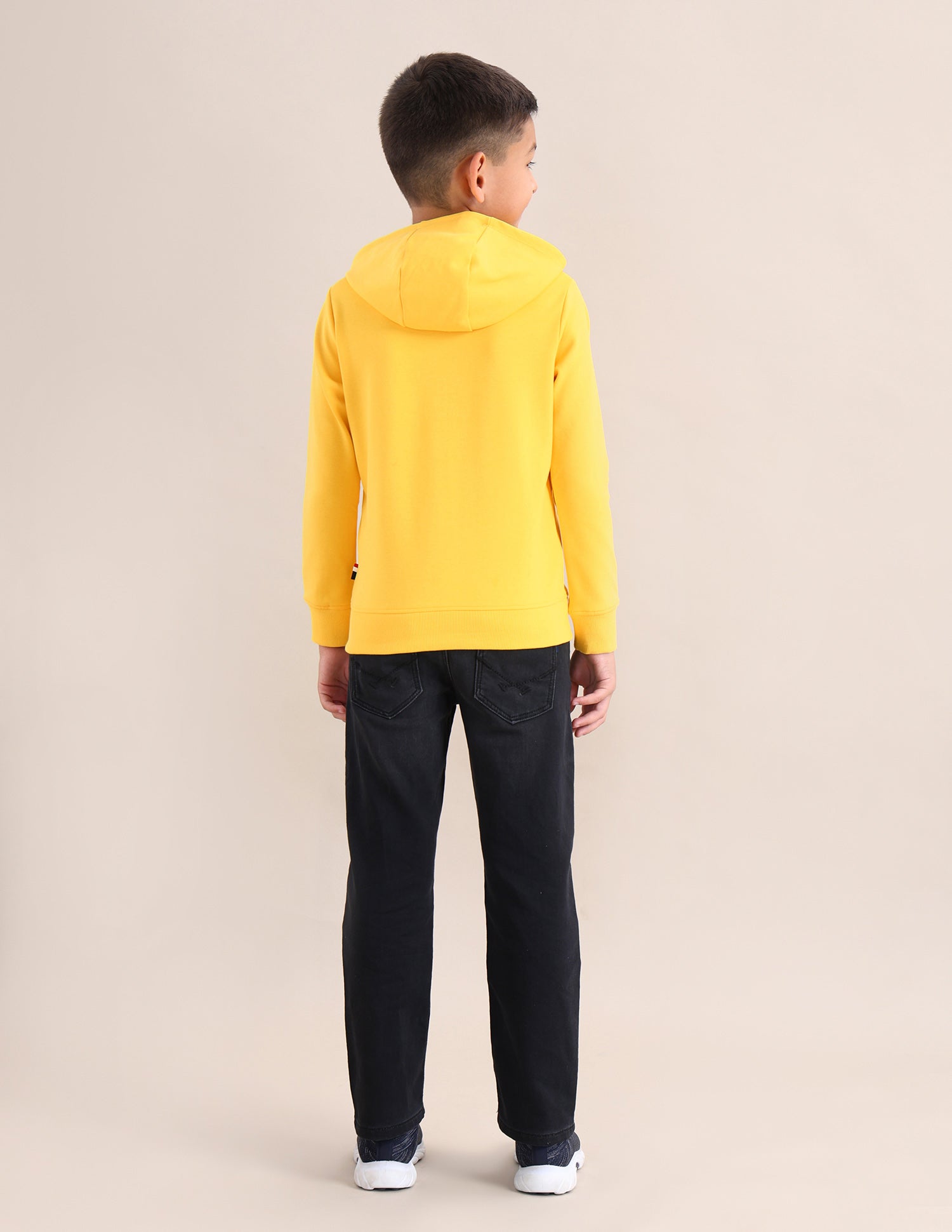 Boys Brand Printed Regular Fit Sweatshirt Yellow - U.S. POLO ASSN. | Large