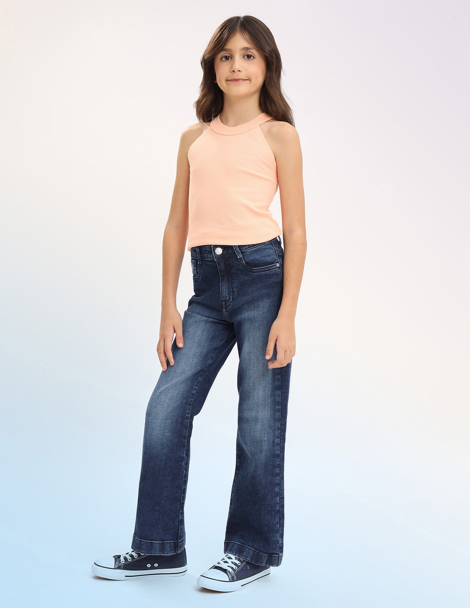 Girls Bootcut Fit Blue Jeans Blue - U.S. POLO ASSN. | Large