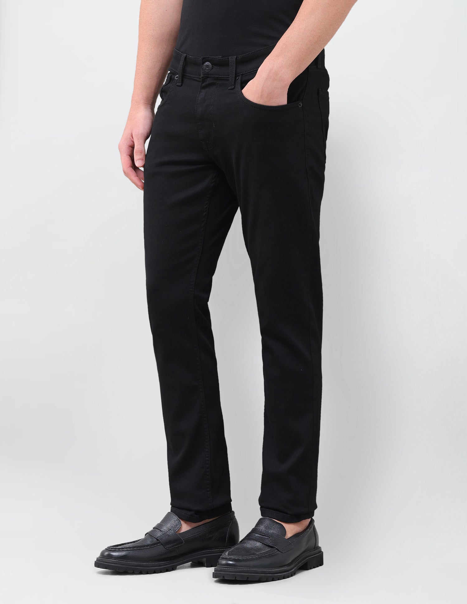 Brandon Slim-Tapered Fit Black Jeans Black - U.S. Polo Assn. India | Large