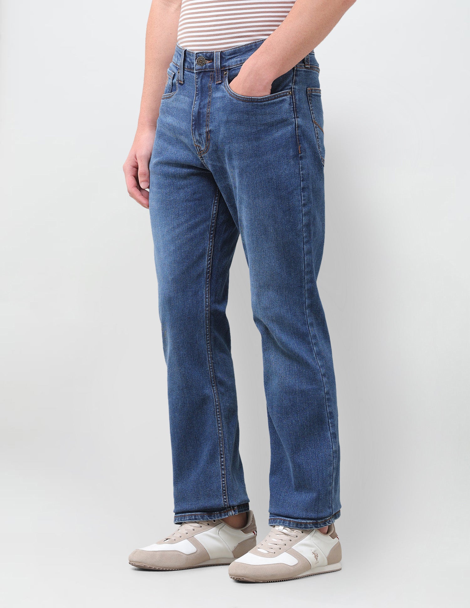Connor Bootcut Fit Blue Jeans Indigo - U.S. Polo Assn. India | Large