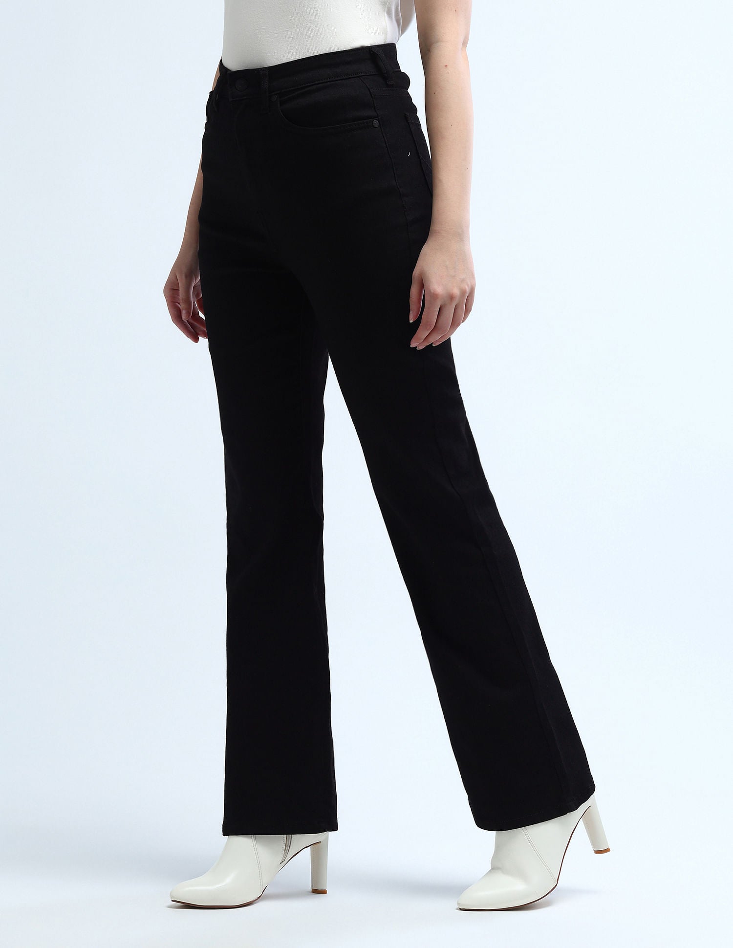 Ultra High Rise Bootcut Jeans Black - U.S. POLO ASSN. | Large