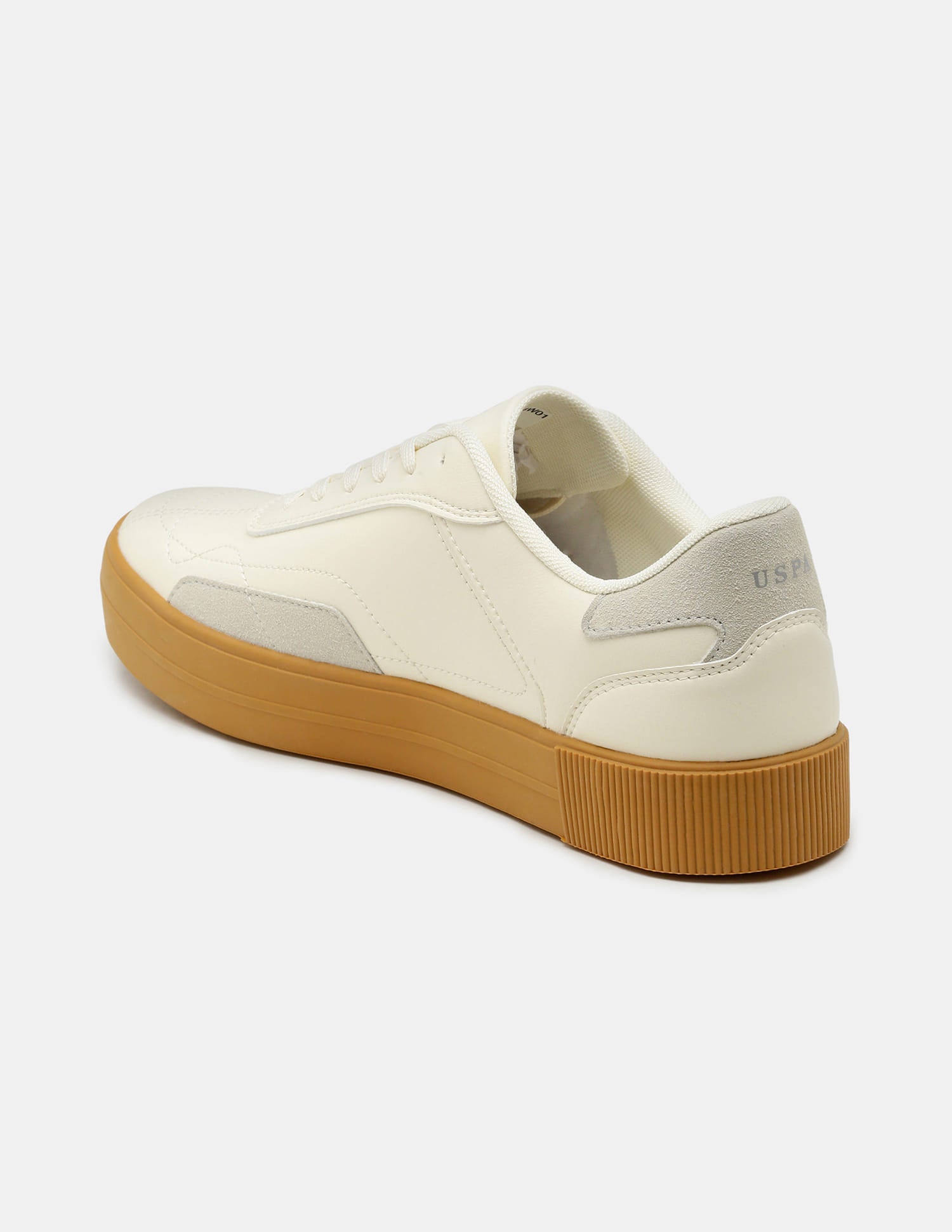 Men Zyron Round Toe Sneakers White - U.S. Polo Assn. India | Large