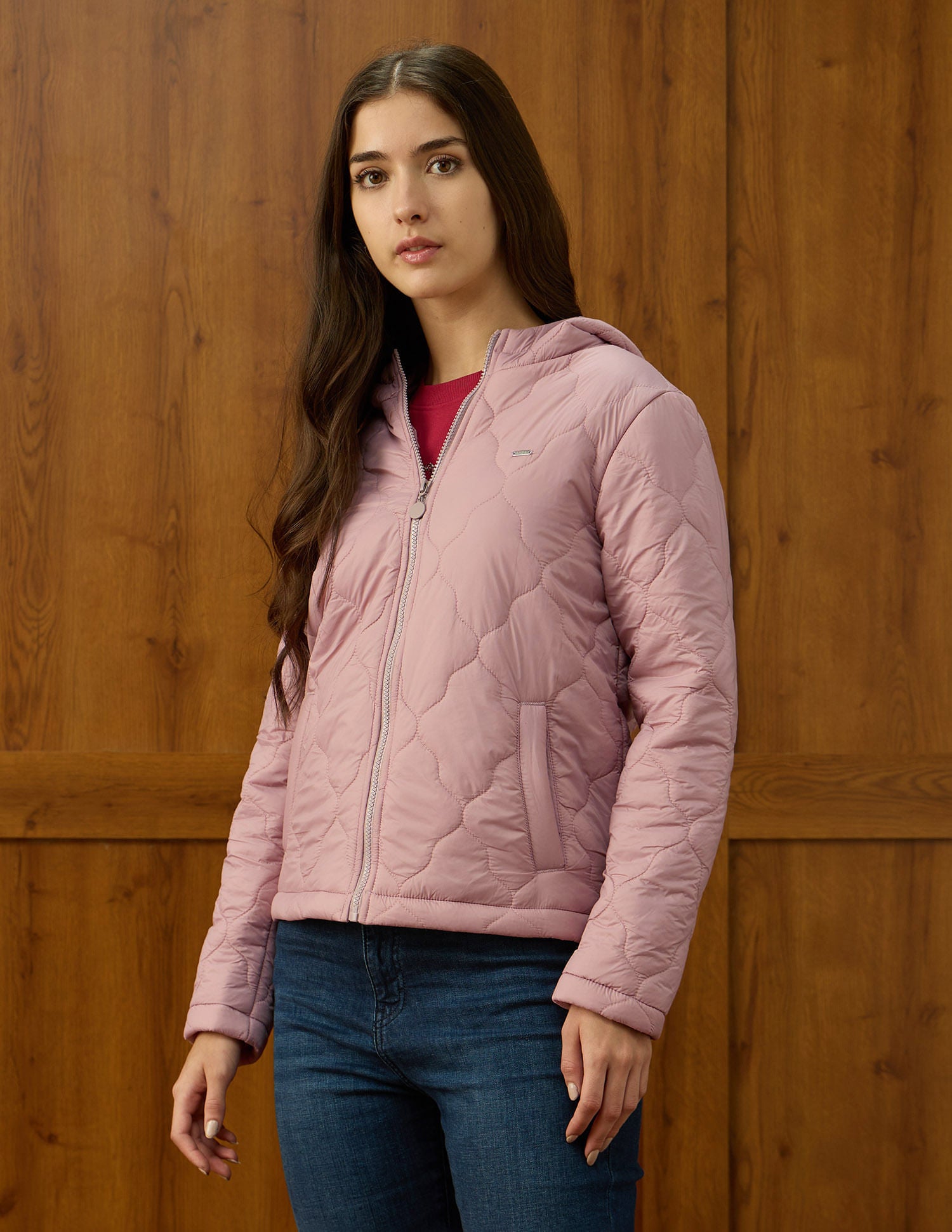 Solid Quilted Jacket Pink - U.S. POLO ASSN. | Large