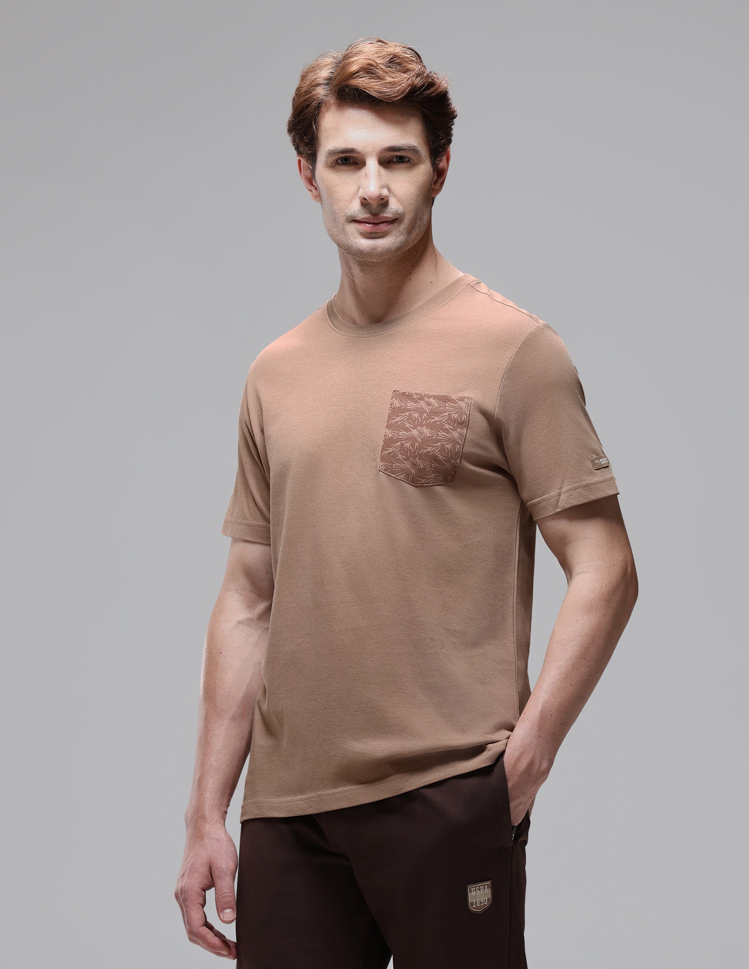 Breathable Comfort Fit OEE18 Lounge T-Shirt Chanterelle - U.S. Polo Assn. India | Large