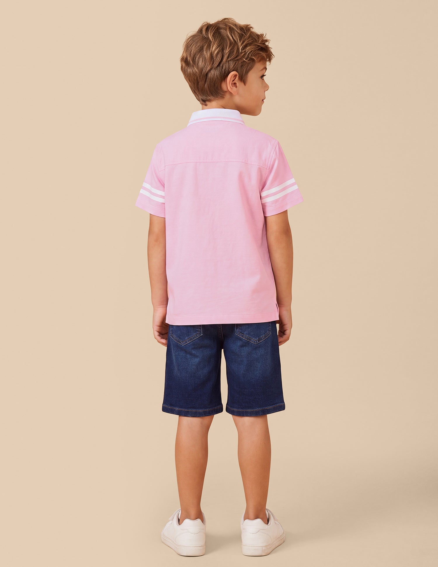 Brand Printed Boxy Fit Shirt Pink - U.S. Polo Assn. India | Large