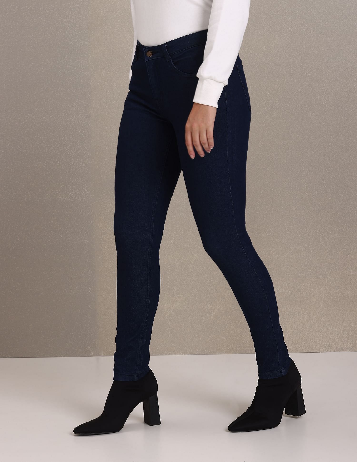Rinsed Skinny Fit Jeans Dark Blue - U.S. Polo Assn. India | Large