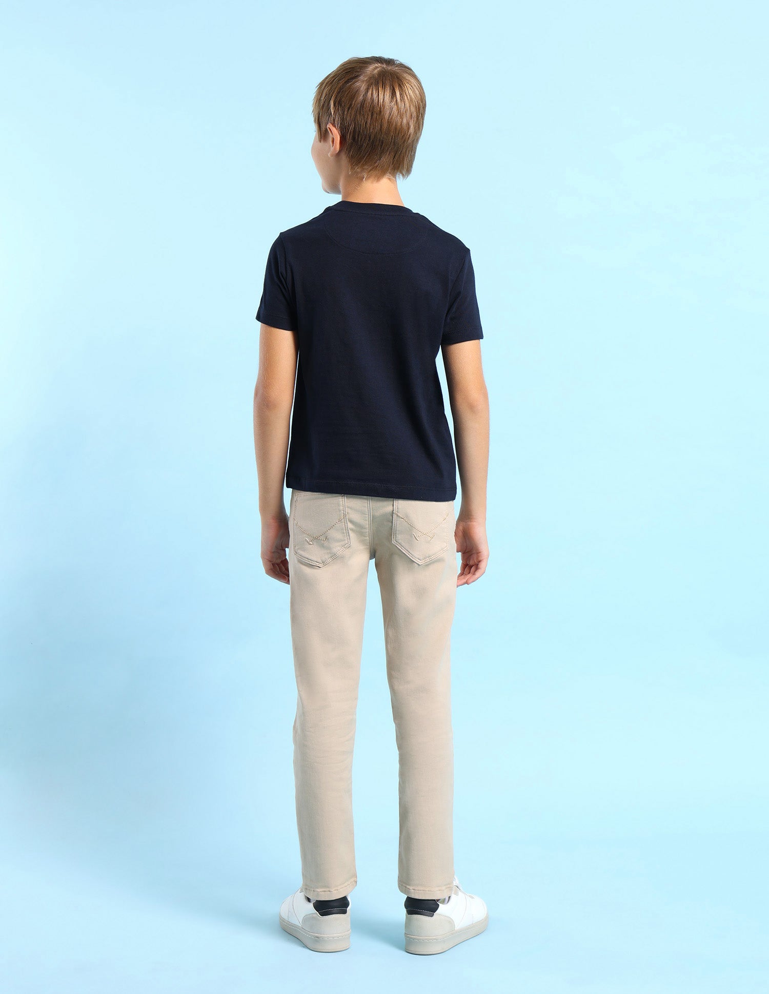 Boys Brand Printed Regular Fit T-Shirt Navy - U.S. POLO ASSN. | Large