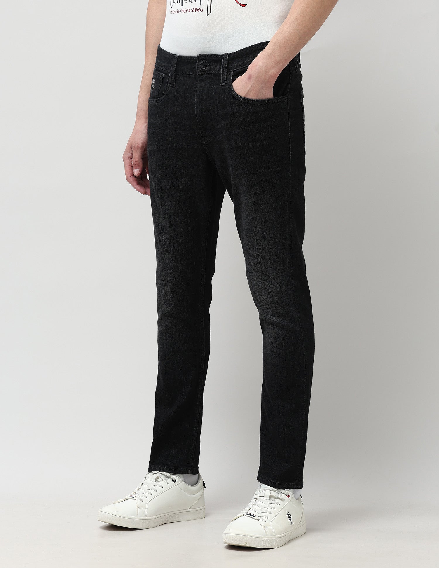 Henry Tapered Fit Black Jeans Black - U.S. POLO ASSN. | Large