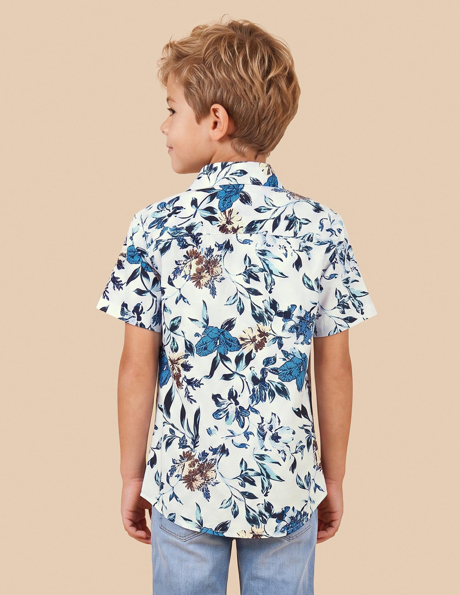 Floral Printed Regular Fit Shirt White - U.S. Polo Assn. India | Large